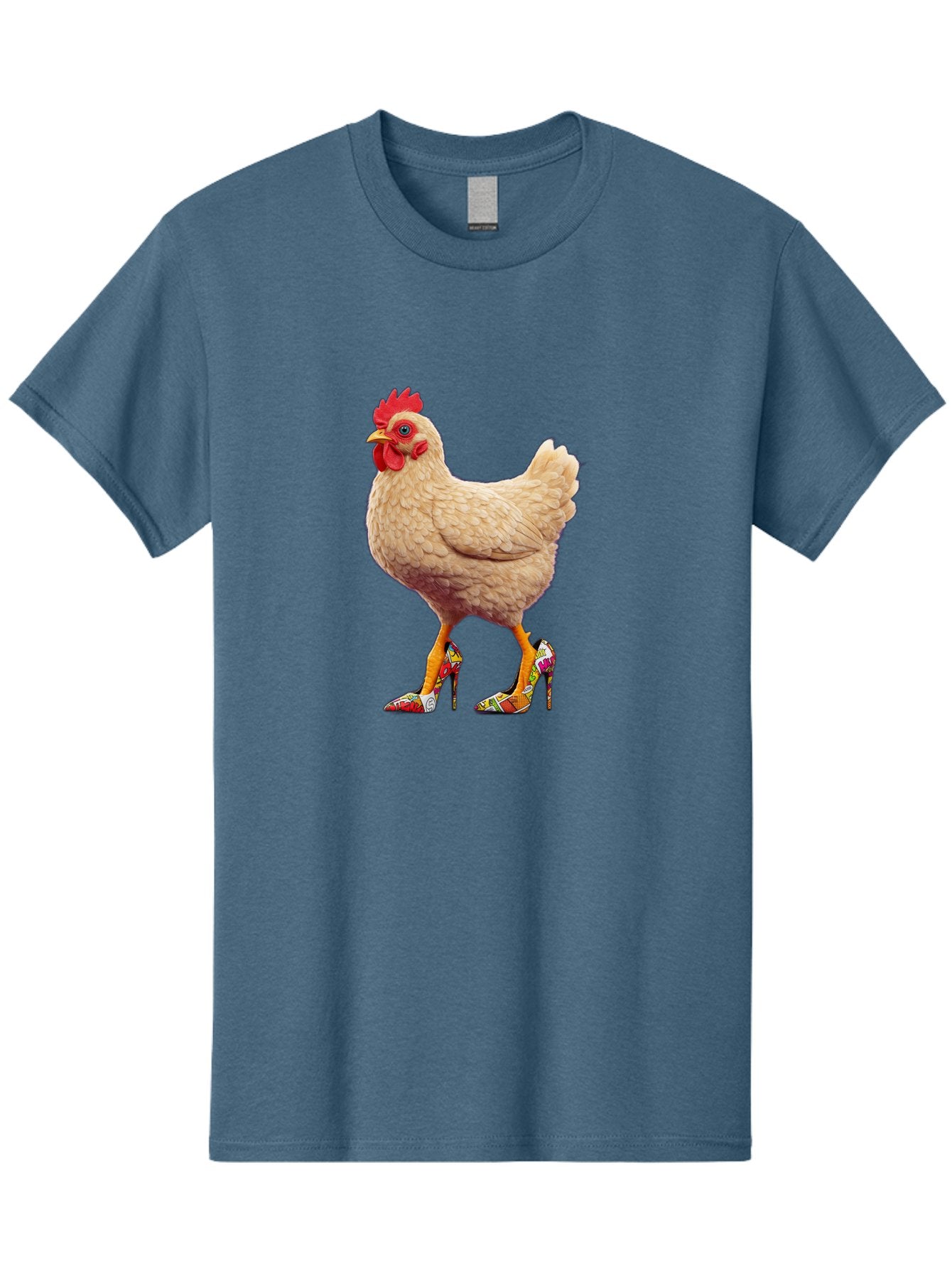 Chicken-In-High-Heels-2 Men'S Graphic Tee, 100% Cotton, Comfortable Casual Summer Wear, Machine Washable, Vintage Camera, Old Camera, Antique Camera, Black Camera, Classic Photography, Photography Equipment, Nostalgic Device, Film Camera, Bam017 6