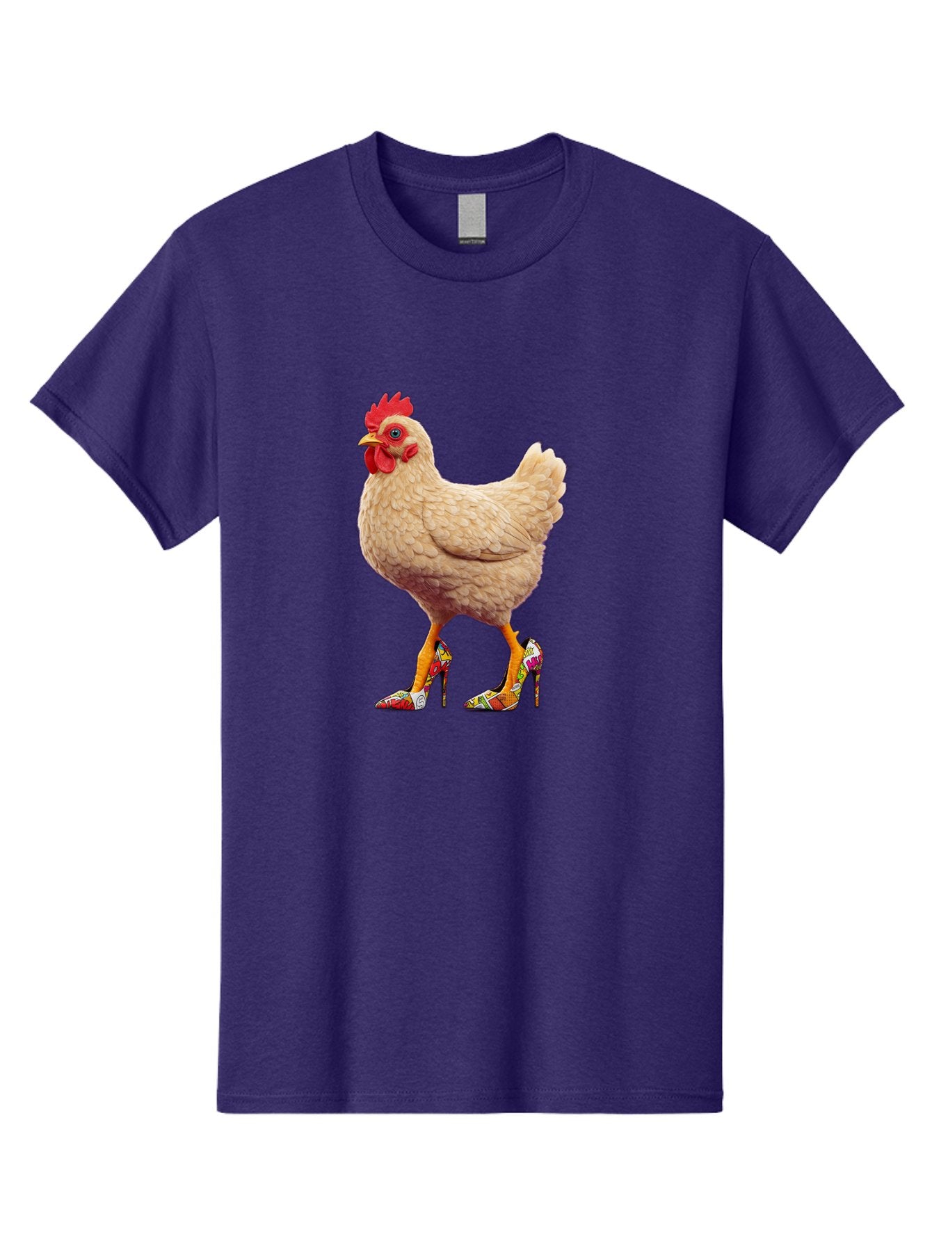Chicken-In-High-Heels-2 Men'S Graphic Tee, 100% Cotton, Comfortable Casual Summer Wear, Machine Washable, Vintage Camera, Old Camera, Antique Camera, Black Camera, Classic Photography, Photography Equipment, Nostalgic Device, Film Camera, Bam017 10