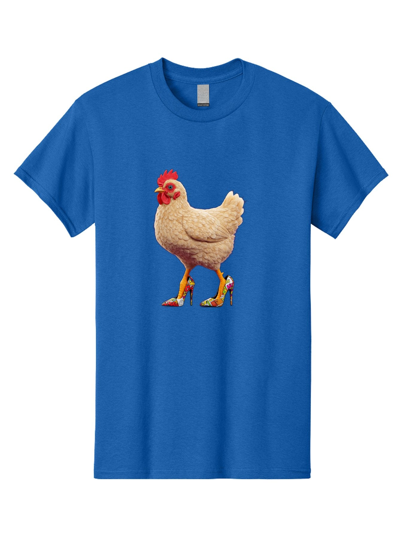 Chicken-In-High-Heels-2 Men'S Graphic Tee, 100% Cotton, Comfortable Casual Summer Wear, Machine Washable, Vintage Camera, Old Camera, Antique Camera, Black Camera, Classic Photography, Photography Equipment, Nostalgic Device, Film Camera, Bam017 4