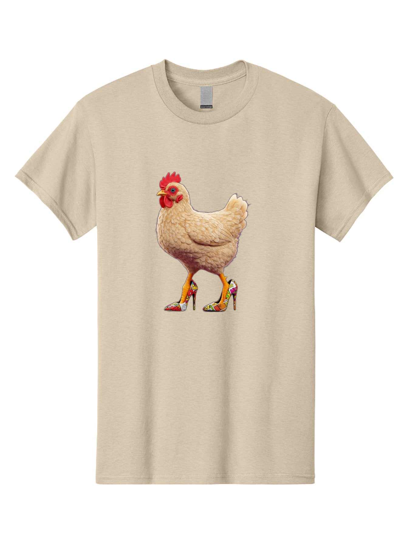 Chicken-In-High-Heels-2 Men'S Graphic Tee, 100% Cotton, Comfortable Casual Summer Wear, Machine Washable, Vintage Camera, Old Camera, Antique Camera, Black Camera, Classic Photography, Photography Equipment, Nostalgic Device, Film Camera, Bam017 14