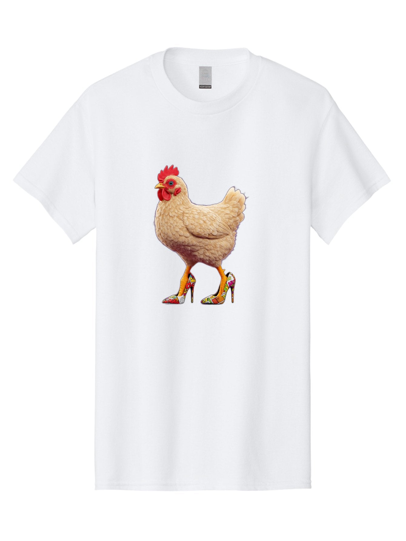 Chicken-In-High-Heels-2 Men'S Graphic Tee, 100% Cotton, Comfortable Casual Summer Wear, Machine Washable, Vintage Camera, Old Camera, Antique Camera, Black Camera, Classic Photography, Photography Equipment, Nostalgic Device, Film Camera, Bam017 9