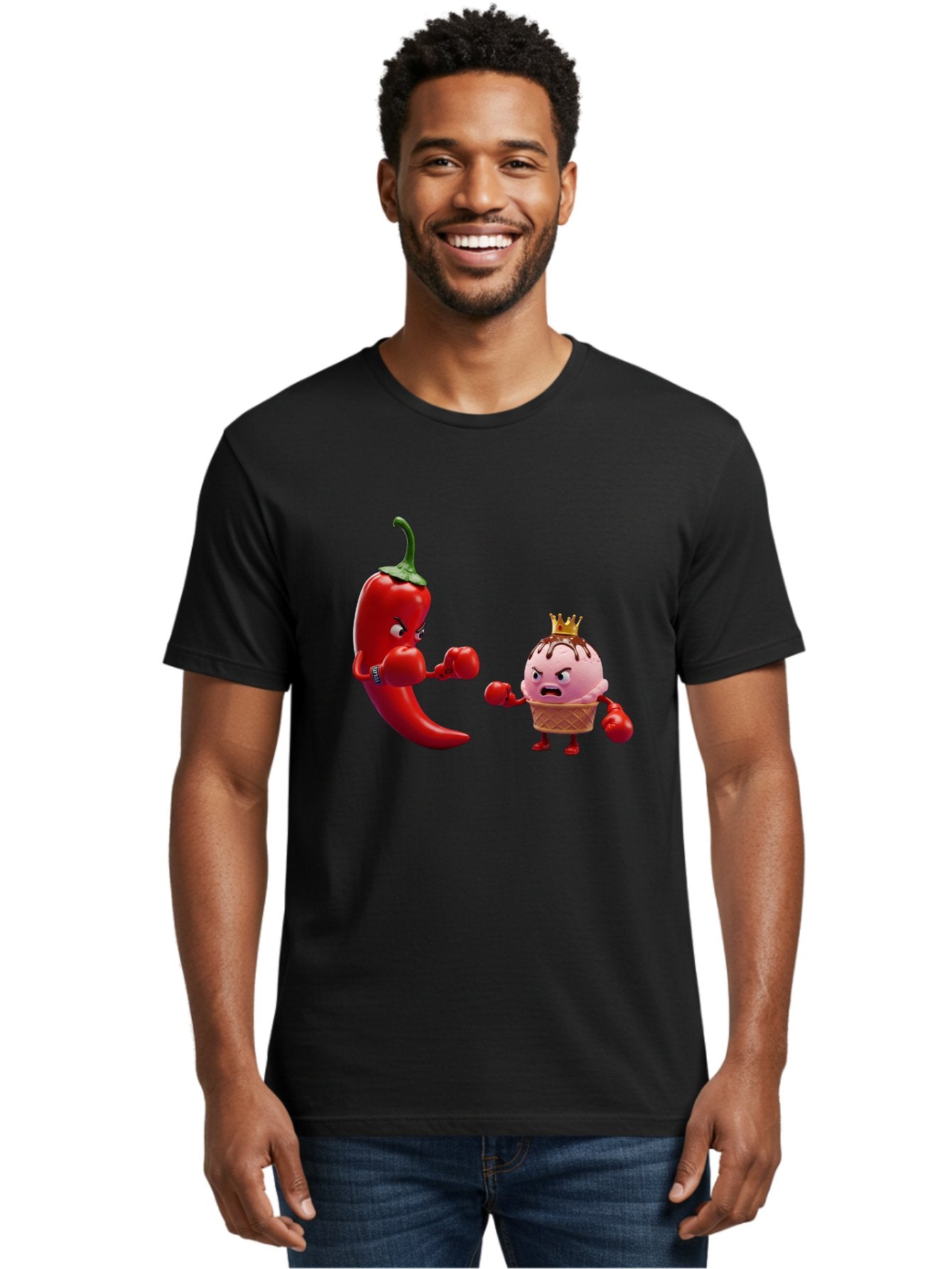 Chili-Pepper-Vs-Ice-Cream Men'S Graphic Tee, 100% Cotton, Comfortable Casual Summer Wear, Machine Washable, Vintage Camera, Old Camera, Antique Camera, Black Camera, Classic Photography, Photography Equipment, Nostalgic Device, Film Camera, Bam024 30
