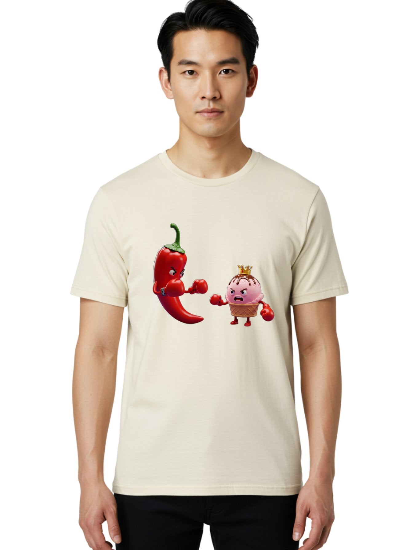 Chili-Pepper-Vs-Ice-Cream Men'S Graphic Tee, 100% Cotton, Comfortable Casual Summer Wear, Machine Washable, Vintage Camera, Old Camera, Antique Camera, Black Camera, Classic Photography, Photography Equipment, Nostalgic Device, Film Camera, Bam024 17