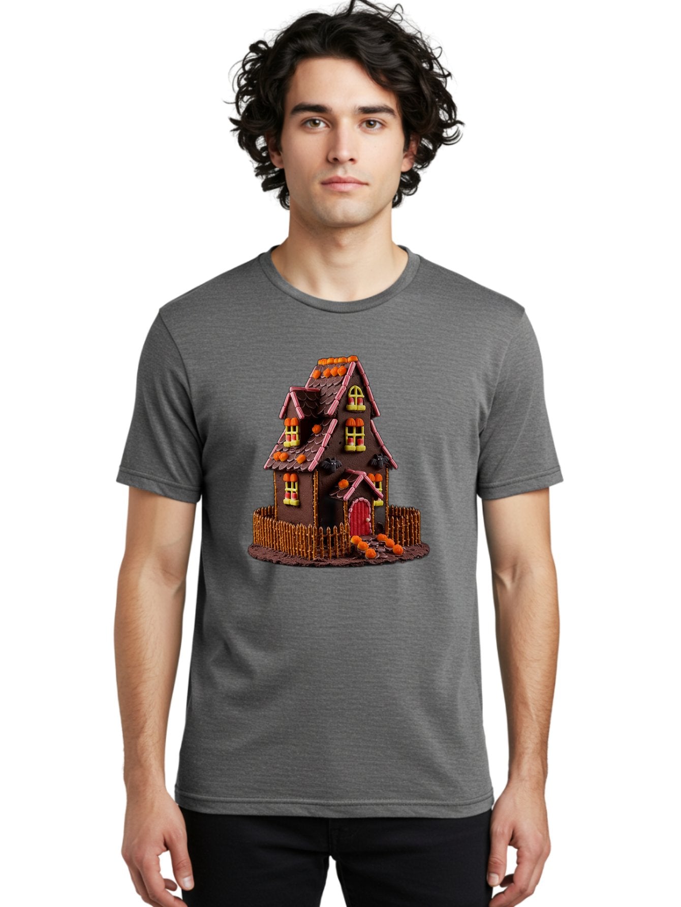 Chocolate-Gingerbread-House Men'S Graphic Tee, 100% Cotton, Comfortable Casual Summer Wear, Machine Washable, Vintage Camera, Old Camera, Antique Camera, Black Camera, Classic Photography, Photography Equipment, Nostalgic Device, Film Camera, Bam030 29