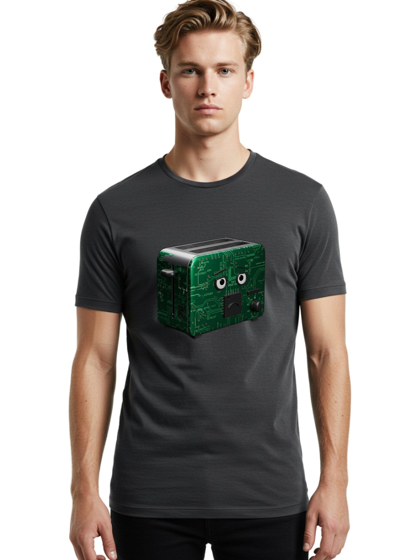 Circuit-Board-Toaster Men'S Graphic Tee, 100% Cotton, Comfortable Casual Summer Wear, Machine Washable, Vintage Camera, Old Camera, Antique Camera, Black Camera, Classic Photography, Photography Equipment, Nostalgic Device, Film Camera, Bam038 28