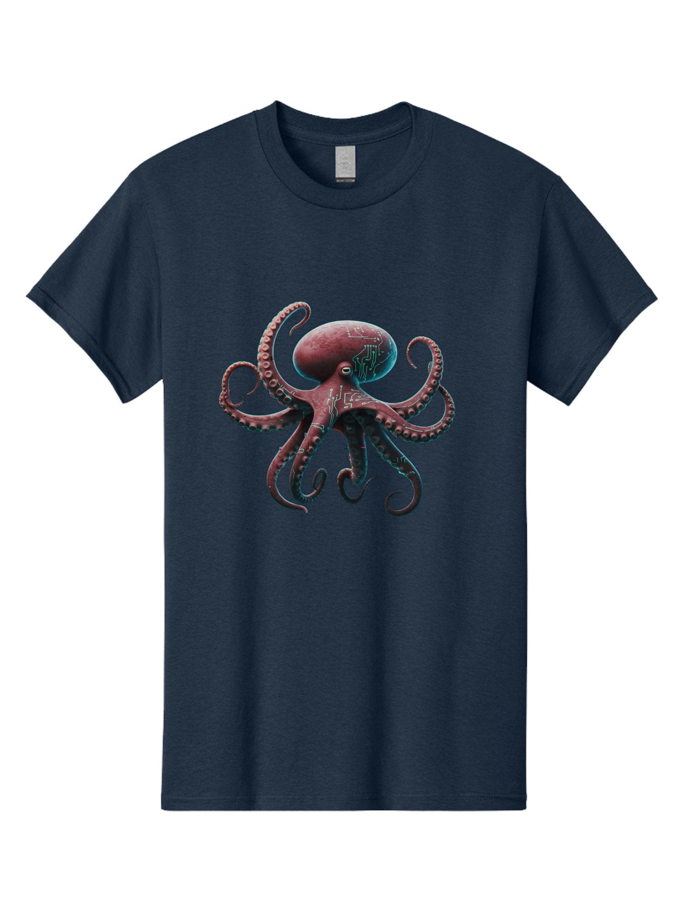 Circuit-Octopus Men'S Graphic Tee, 100% Cotton, Comfortable Casual Summer Wear, Machine Washable, Vintage Camera, Old Camera, Antique Camera, Black Camera, Classic Photography, Photography Equipment, Nostalgic Device, Film Camera, Camera Art Bam040