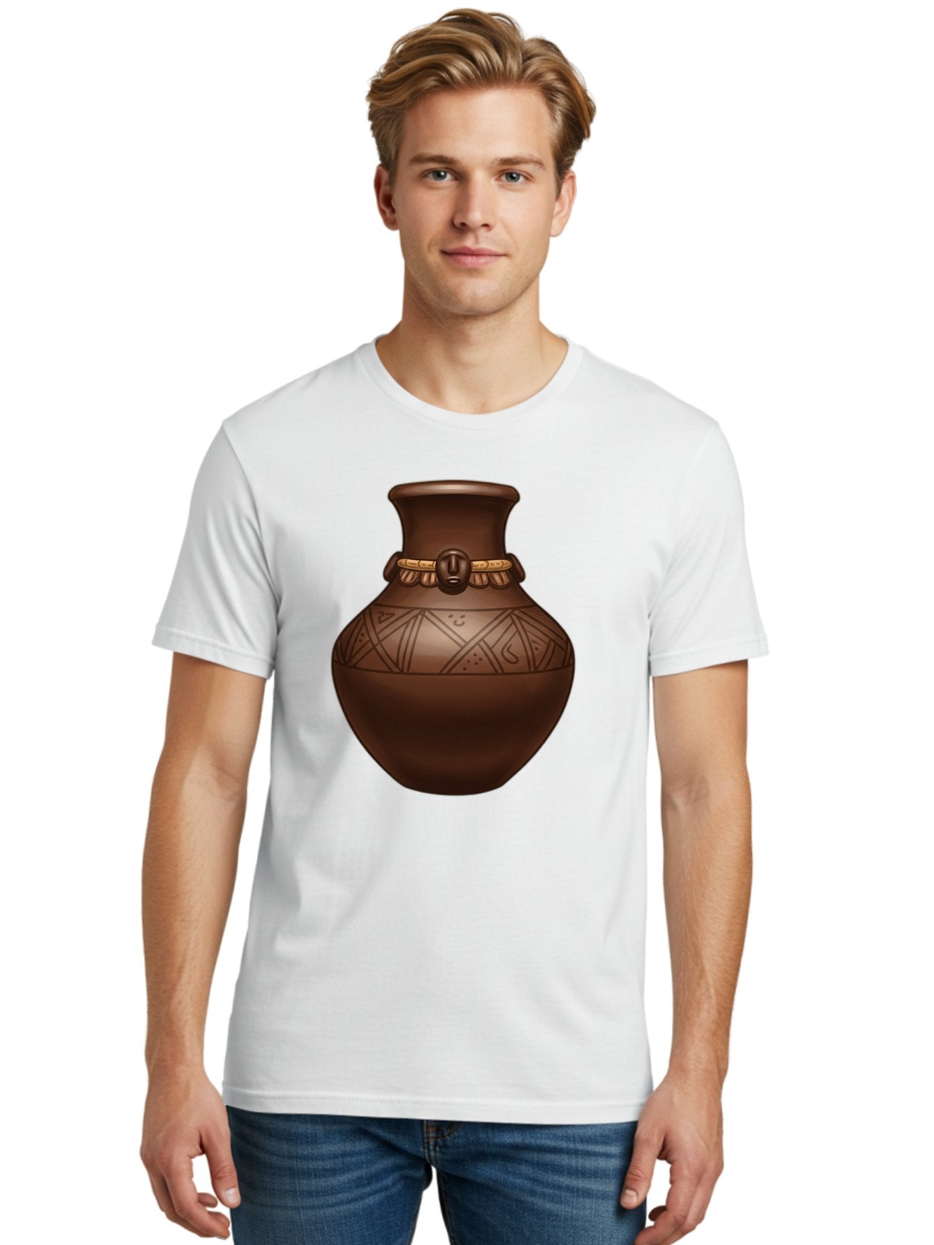 Clay-Pot-1 Men'S Graphic Tee, 100% Cotton, Comfortable Casual Summer Wear, Machine Washable, Vintage Camera, Old Camera, Antique Camera, Black Camera, Classic Photography, Photography Equipment, Nostalgic Device, Film Camera, Camera Art Bam043 25