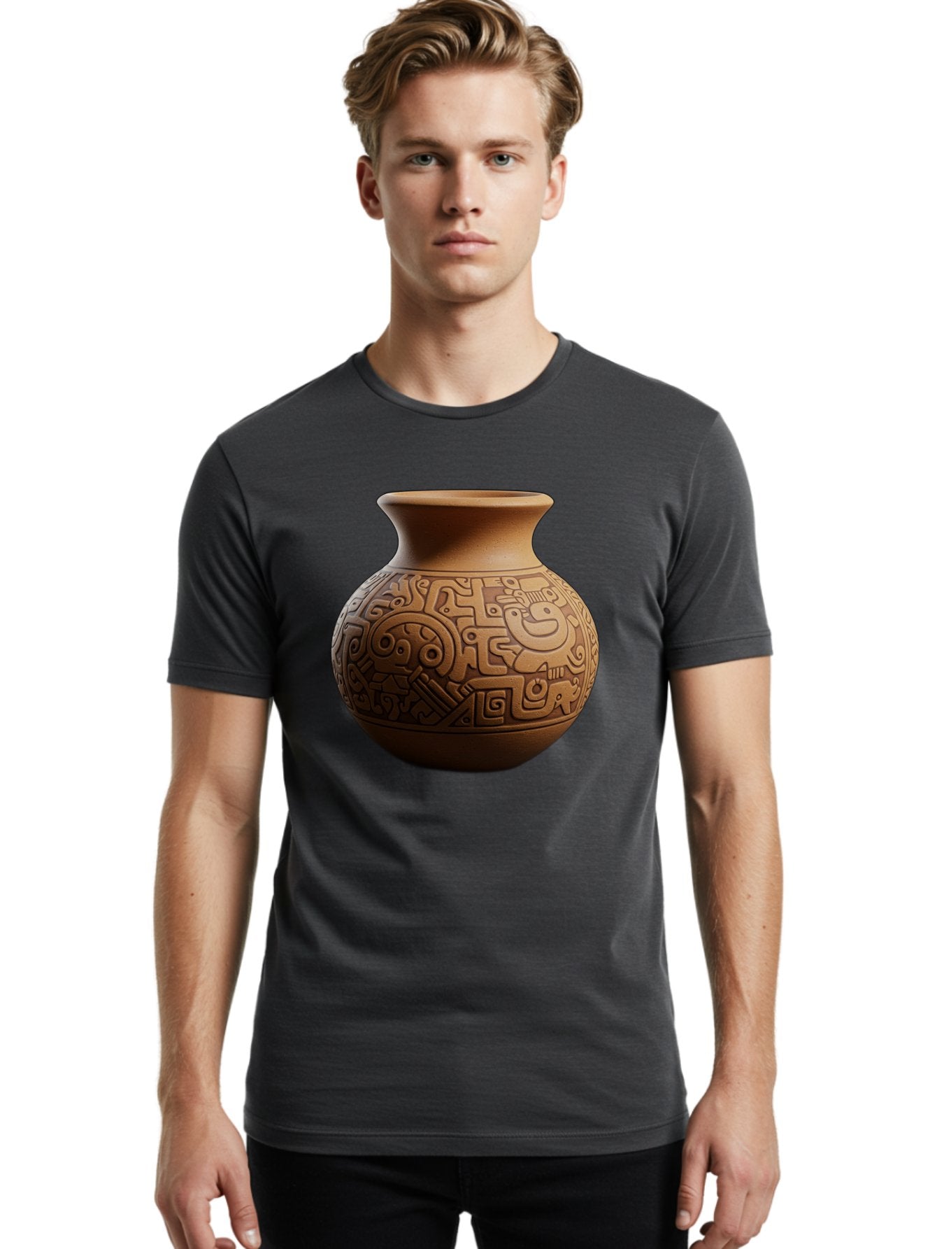 Clay-Pot Men'S Graphic Tee, 100% Cotton, Comfortable Casual Summer Wear, Machine Washable, Vintage Camera, Old Camera, Antique Camera, Black Camera, Classic Photography, Photography Equipment, Nostalgic Device, Film Camera, Camera Art Bam044 28