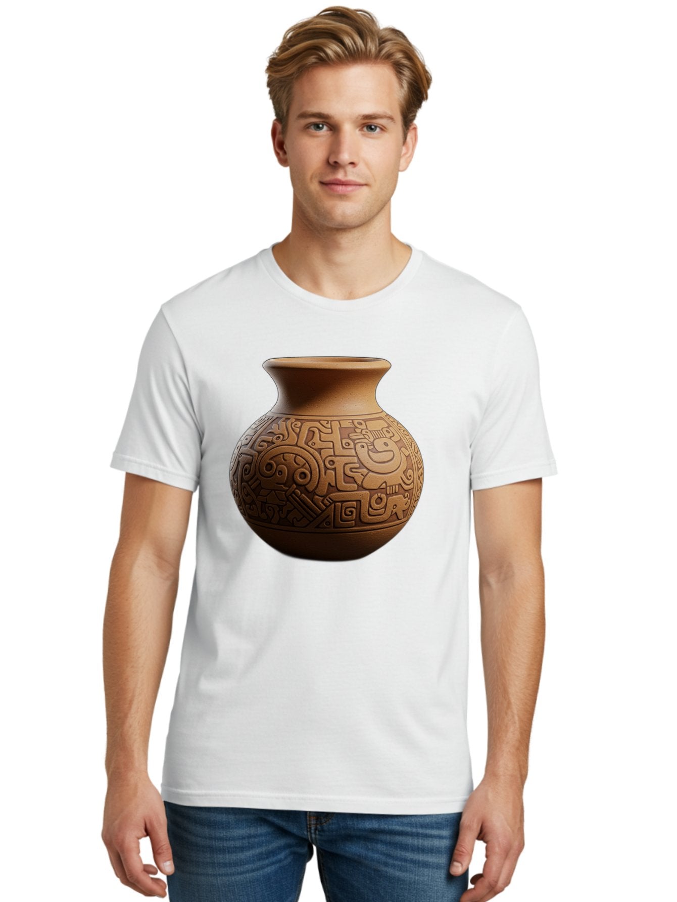 Clay-Pot Men'S Graphic Tee, 100% Cotton, Comfortable Casual Summer Wear, Machine Washable, Vintage Camera, Old Camera, Antique Camera, Black Camera, Classic Photography, Photography Equipment, Nostalgic Device, Film Camera, Camera Art Bam044 24