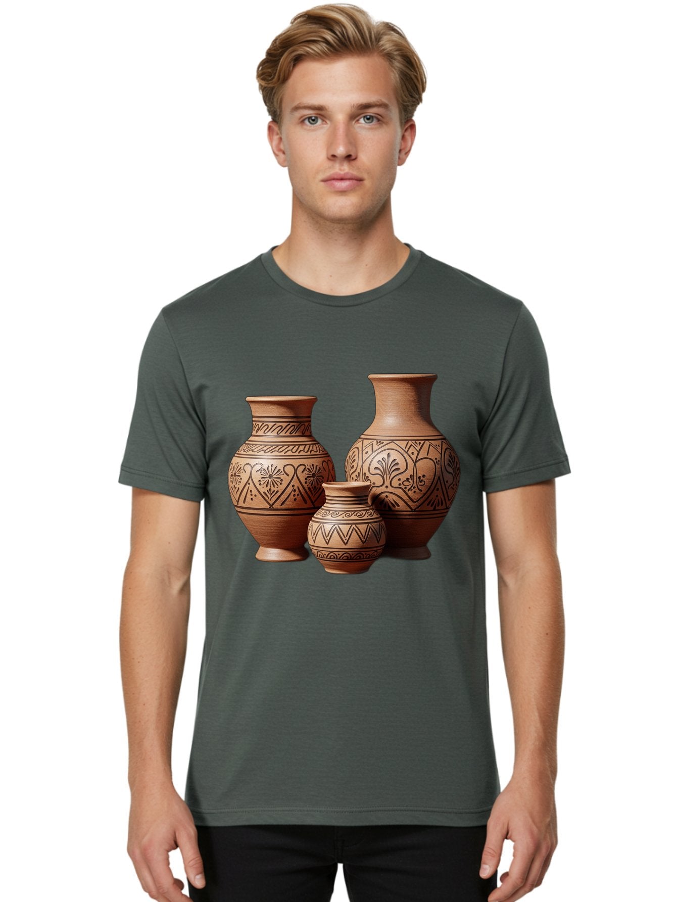 Clay-Pots Men'S Graphic Tee, 100% Cotton, Comfortable Casual Summer Wear, Machine Washable, Vintage Camera, Old Camera, Antique Camera, Black Camera, Classic Photography, Photography Equipment, Nostalgic Device, Film Camera, Camera Art Bam045 24