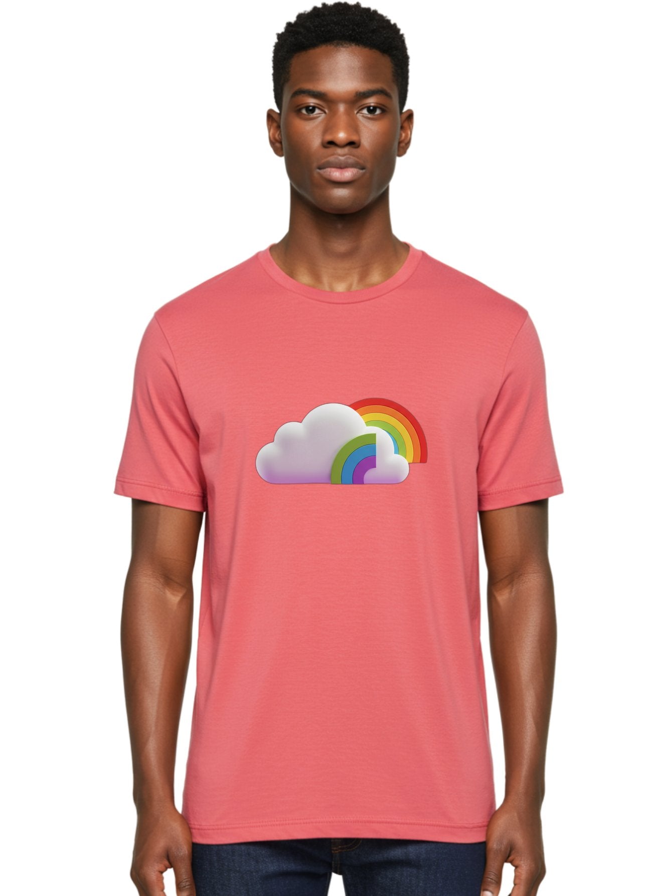 Cloud-And-Rainbow Men'S Graphic Tee, 100% Cotton, Comfortable Casual Summer Wear, Machine Washable, Vintage Camera, Old Camera, Antique Camera, Black Camera, Classic Photography, Photography Equipment, Nostalgic Device, Film Camera, Camera Art Bam046 30