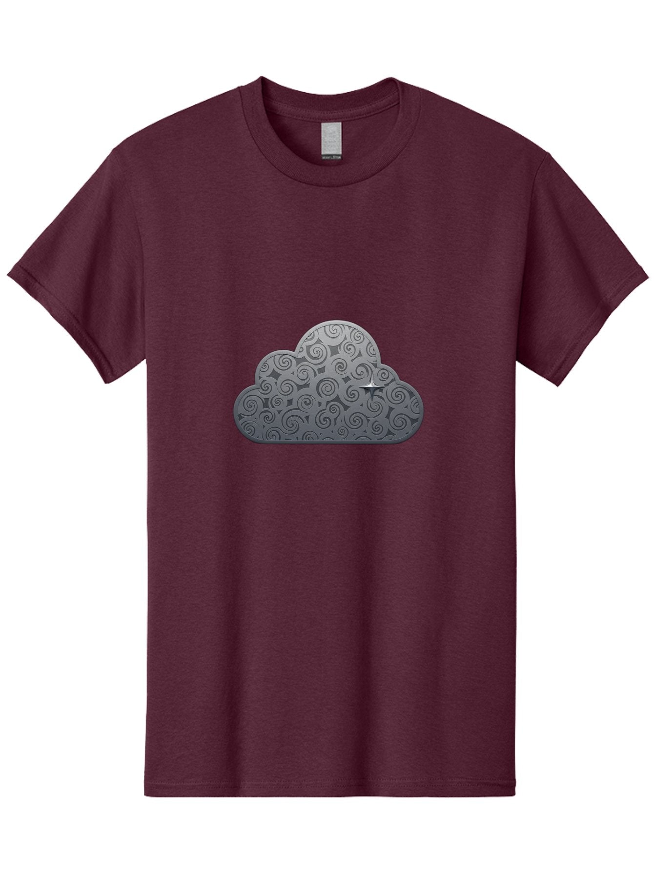 Cloud-Icon-1 Men'S Graphic Tee, 100% Cotton, Comfortable Casual Summer Wear, Machine Washable, Vintage Camera, Old Camera, Antique Camera, Black Camera, Classic Photography, Photography Equipment, Nostalgic Device, Film Camera, Camera Art Bam050 3