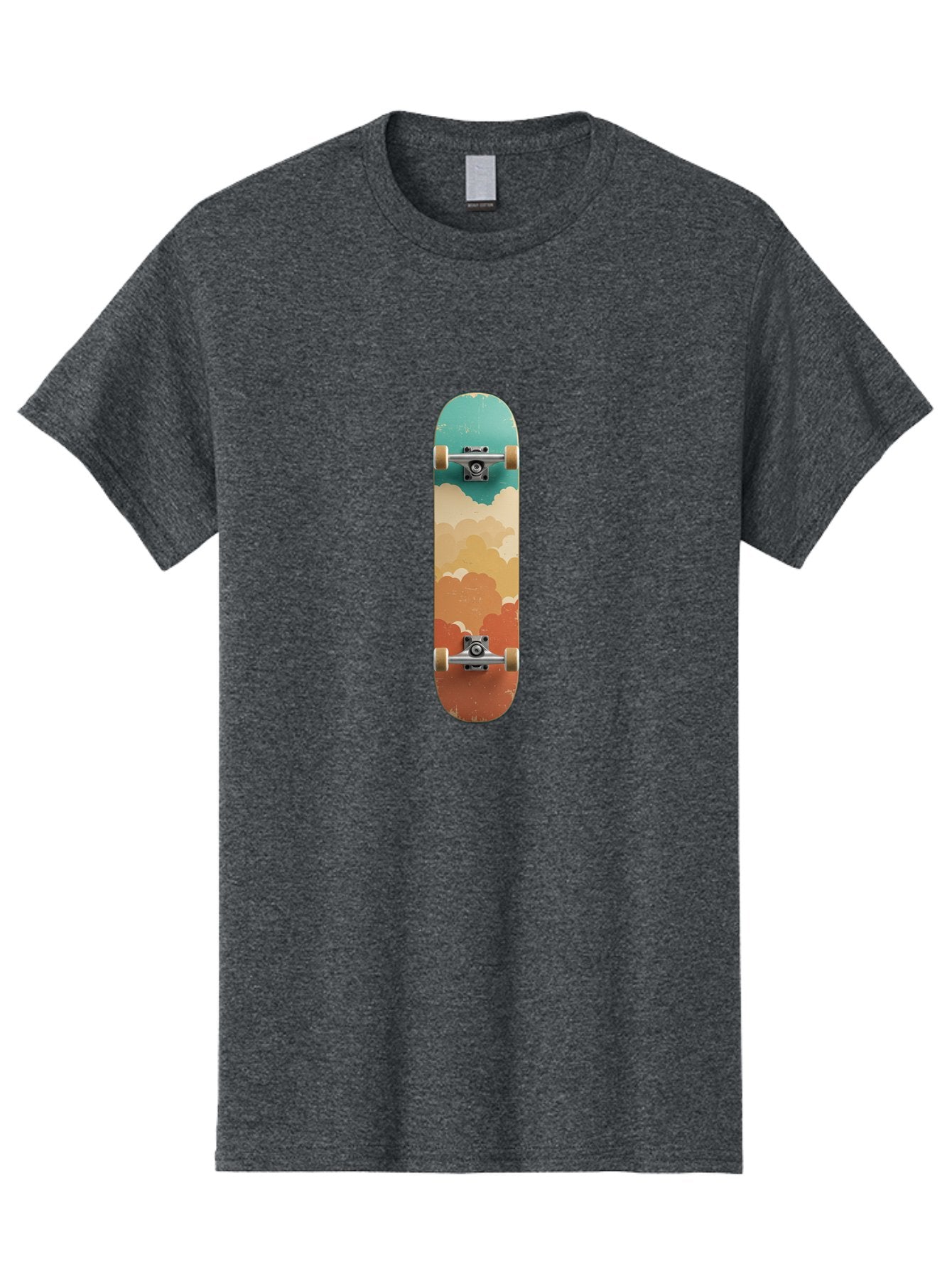 Cloud-Skateboard-2 Men'S Graphic Tee, 100% Cotton, Comfortable Casual Summer Wear, Machine Washable, Vintage Camera, Old Camera, Antique Camera, Black Camera, Classic Photography, Photography Equipment, Nostalgic Device, Film Camera, Bam055 6