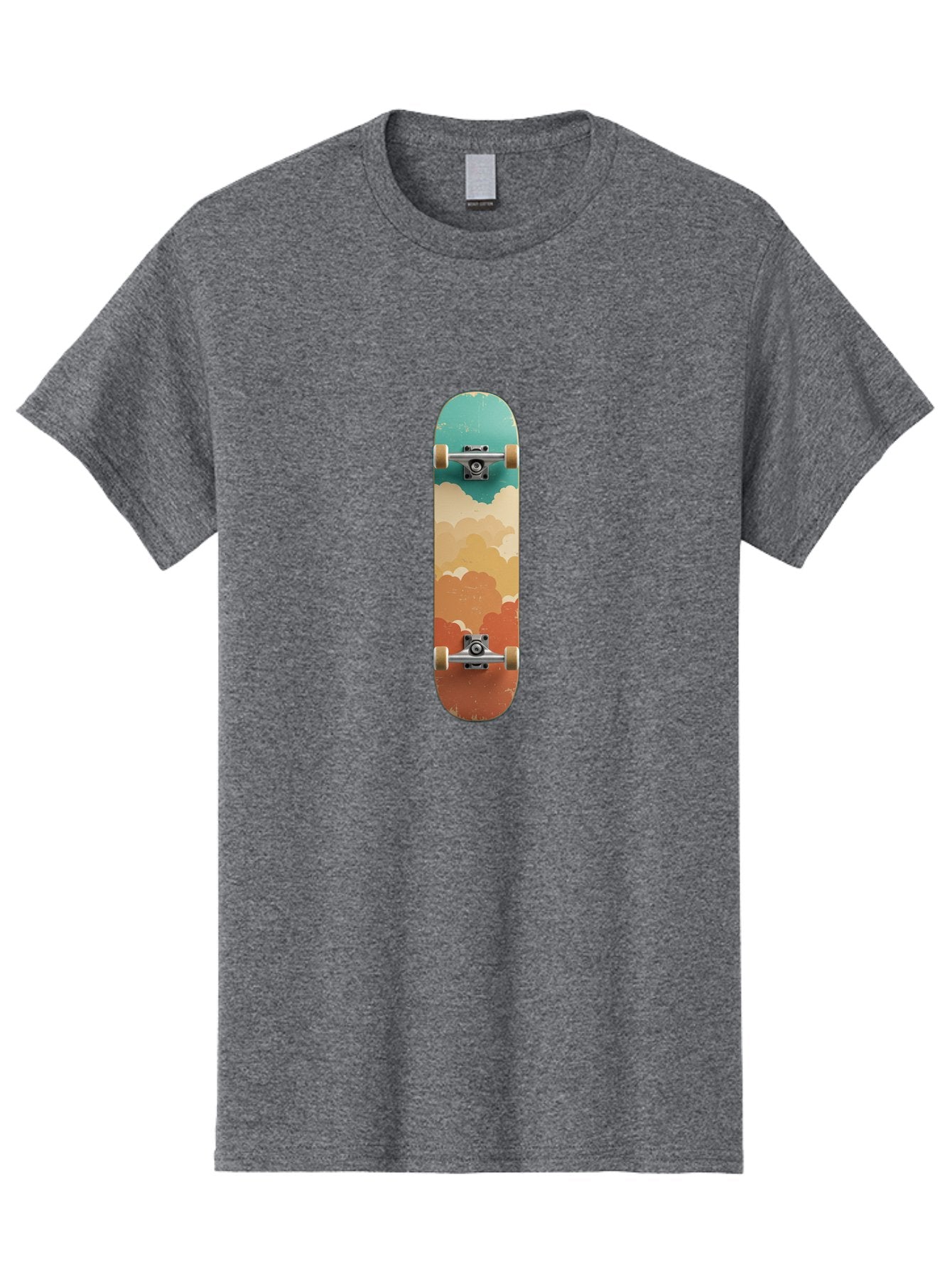 Cloud-Skateboard-2 Men'S Graphic Tee, 100% Cotton, Comfortable Casual Summer Wear, Machine Washable, Vintage Camera, Old Camera, Antique Camera, Black Camera, Classic Photography, Photography Equipment, Nostalgic Device, Film Camera, Bam055 9