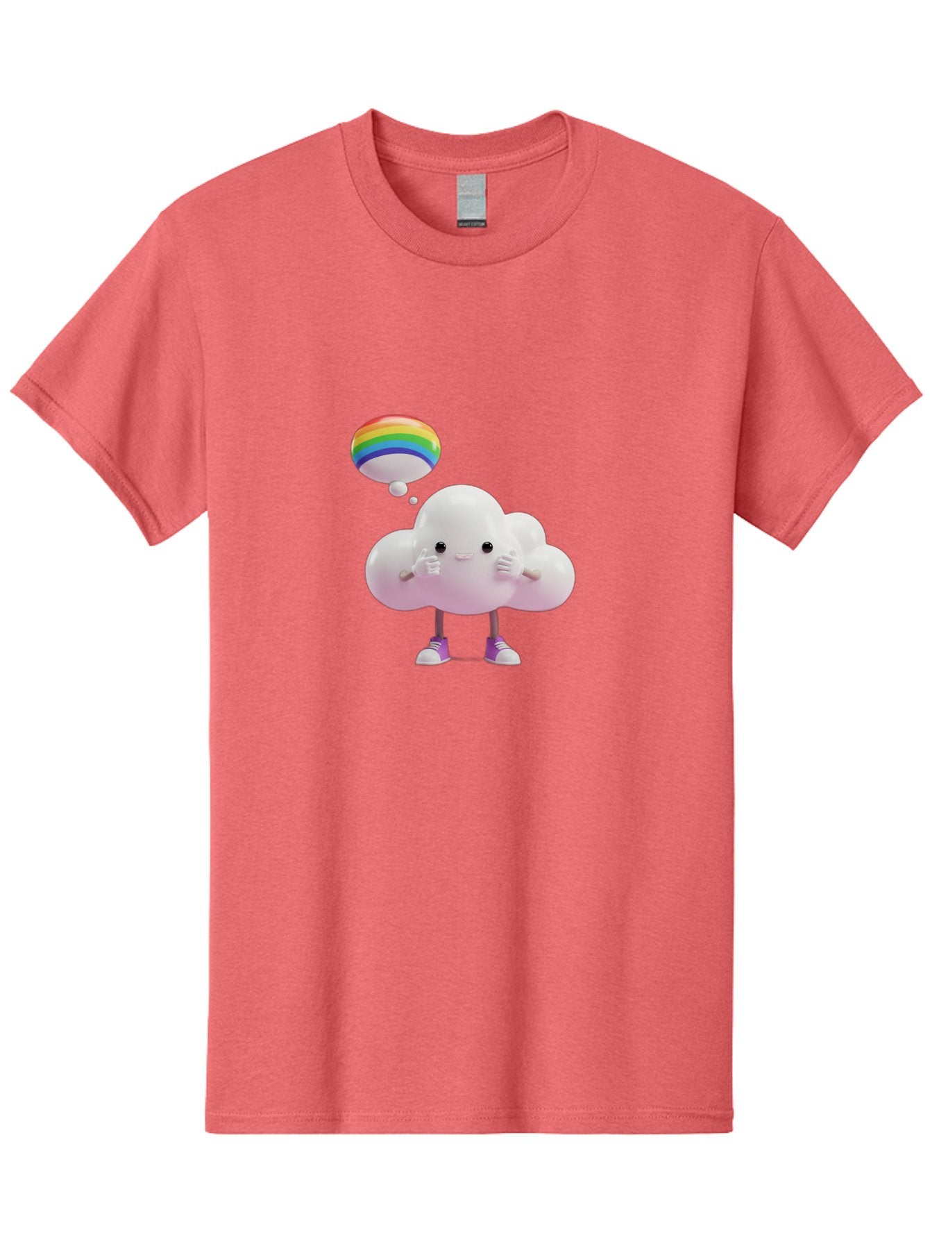 Cloud-With-Rainbow-Thought-Bubble Men'S Graphic Tee, 100% Cotton, Comfortable Casual Summer Wear, Machine Washable, Vintage Camera, Old Camera, Antique Camera, Black Camera, Classic Photography, Photography Equipment, Nostalgic Device, Bam059 15