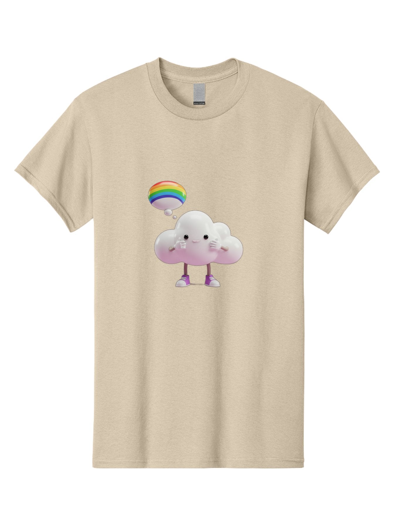 Cloud-With-Rainbow-Thought-Bubble Men'S Graphic Tee, 100% Cotton, Comfortable Casual Summer Wear, Machine Washable, Vintage Camera, Old Camera, Antique Camera, Black Camera, Classic Photography, Photography Equipment, Nostalgic Device, Bam059 9