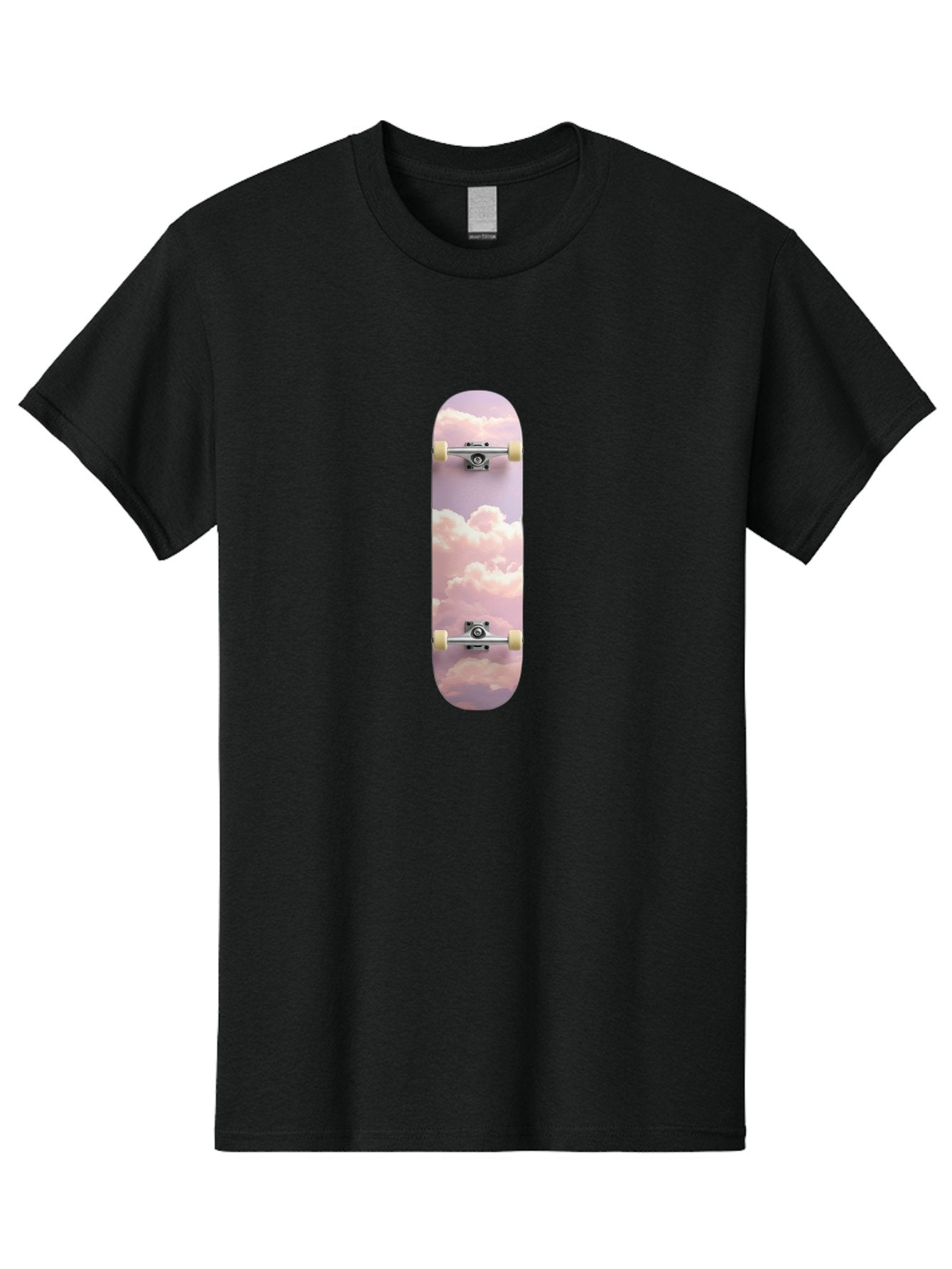 Clouds-Skateboard Men'S Graphic Tee, 100% Cotton, Comfortable Casual Summer Wear, Machine Washable, Vintage Camera, Old Camera, Antique Camera, Black Camera, Classic Photography, Photography Equipment, Nostalgic Device, Film Camera, Camera Art Bam062 15