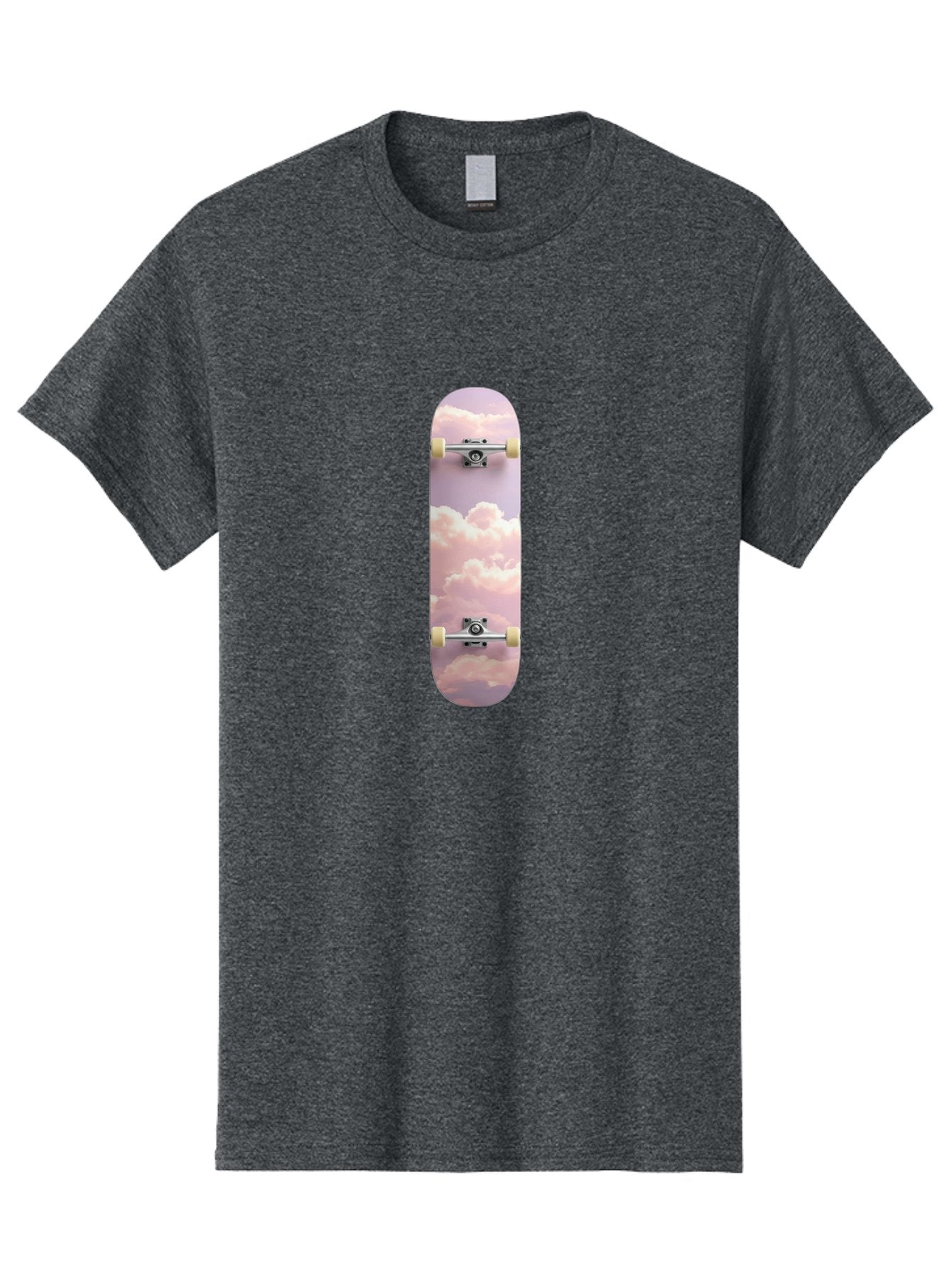 Clouds-Skateboard Men'S Graphic Tee, 100% Cotton, Comfortable Casual Summer Wear, Machine Washable, Vintage Camera, Old Camera, Antique Camera, Black Camera, Classic Photography, Photography Equipment, Nostalgic Device, Film Camera, Camera Art Bam062 5