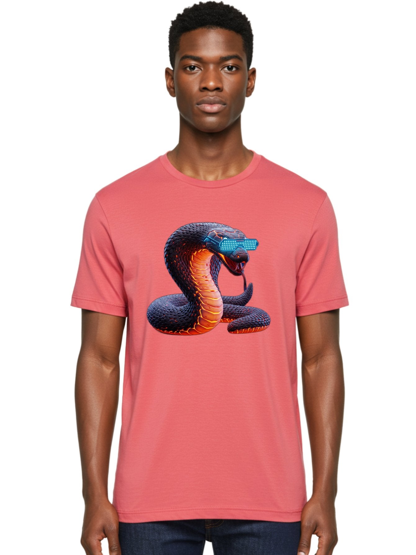 Cobra-Virtual-Reality Men'S Graphic Tee, 100% Cotton, Comfortable Casual Summer Wear, Machine Washable, Vintage Camera, Old Camera, Antique Camera, Black Camera, Classic Photography, Photography Equipment, Nostalgic Device, Film Camera, Bam065 28