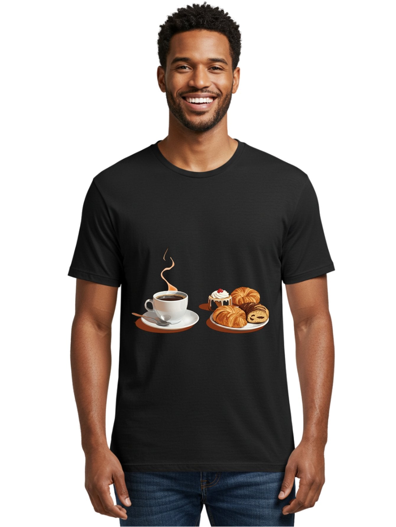 Coffee-And-Pastries Men'S Graphic Tee, 100% Cotton, Comfortable Casual Summer Wear, Machine Washable, Vintage Camera, Old Camera, Antique Camera, Black Camera, Classic Photography, Photography Equipment, Nostalgic Device, Film Camera, Bam069 21