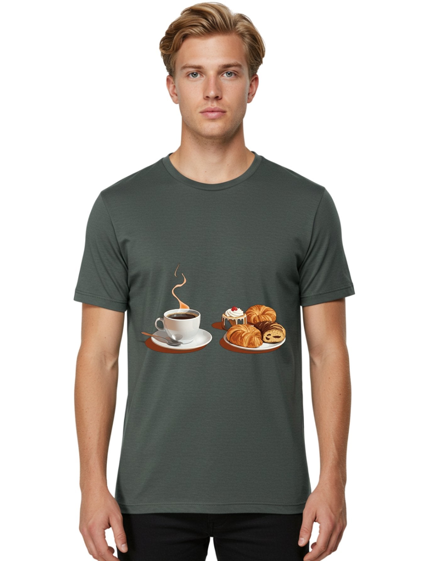 Coffee-And-Pastries Men'S Graphic Tee, 100% Cotton, Comfortable Casual Summer Wear, Machine Washable, Vintage Camera, Old Camera, Antique Camera, Black Camera, Classic Photography, Photography Equipment, Nostalgic Device, Film Camera, Bam069 27