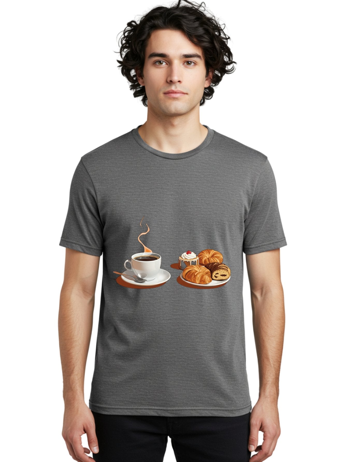 Coffee-And-Pastries Men'S Graphic Tee, 100% Cotton, Comfortable Casual Summer Wear, Machine Washable, Vintage Camera, Old Camera, Antique Camera, Black Camera, Classic Photography, Photography Equipment, Nostalgic Device, Film Camera, Bam069 18