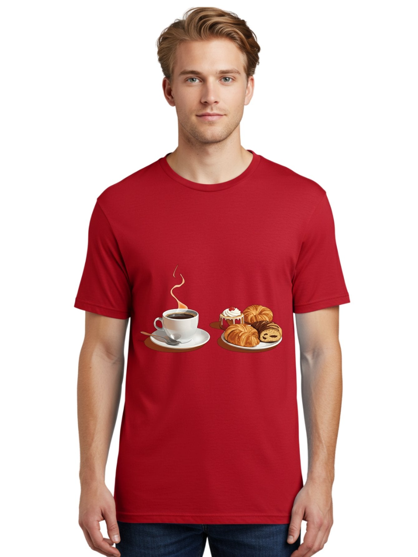 Coffee-And-Pastries Men'S Graphic Tee, 100% Cotton, Comfortable Casual Summer Wear, Machine Washable, Vintage Camera, Old Camera, Antique Camera, Black Camera, Classic Photography, Photography Equipment, Nostalgic Device, Film Camera, Bam069 17