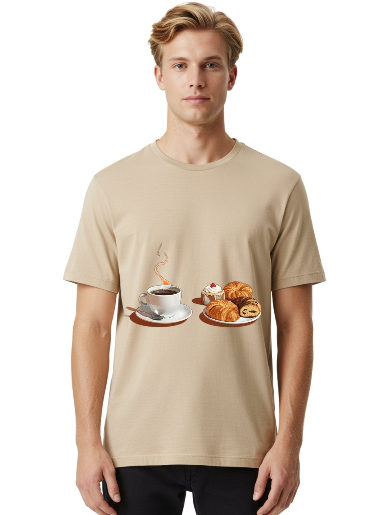 Coffee-And-Pastries Men'S Graphic Tee, 100% Cotton, Comfortable Casual Summer Wear, Machine Washable, Vintage Camera, Old Camera, Antique Camera, Black Camera, Classic Photography, Photography Equipment, Nostalgic Device, Film Camera, Bam069 20
