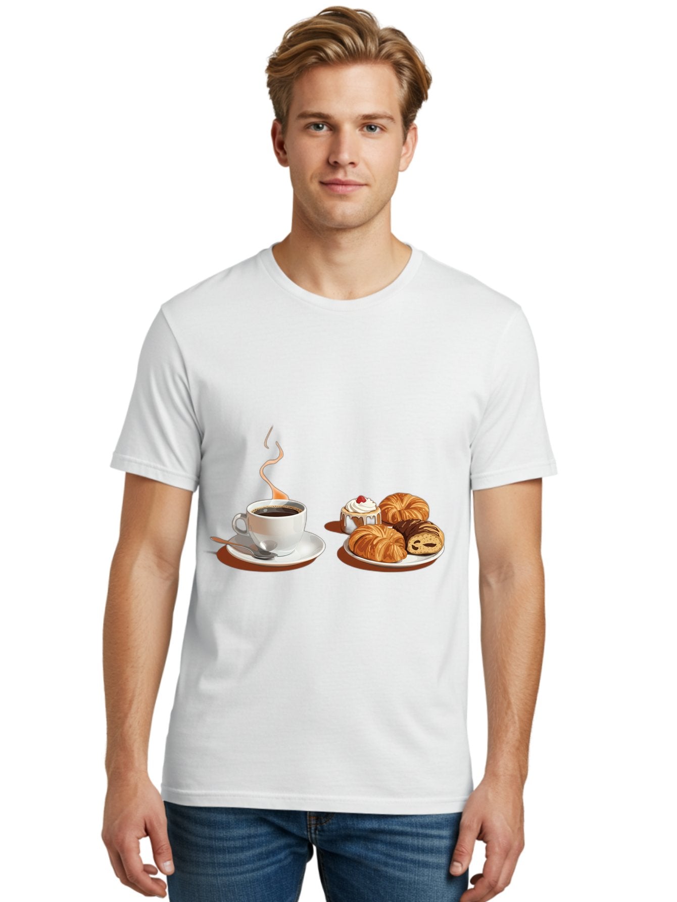 Coffee-And-Pastries Men'S Graphic Tee, 100% Cotton, Comfortable Casual Summer Wear, Machine Washable, Vintage Camera, Old Camera, Antique Camera, Black Camera, Classic Photography, Photography Equipment, Nostalgic Device, Film Camera, Bam069 30