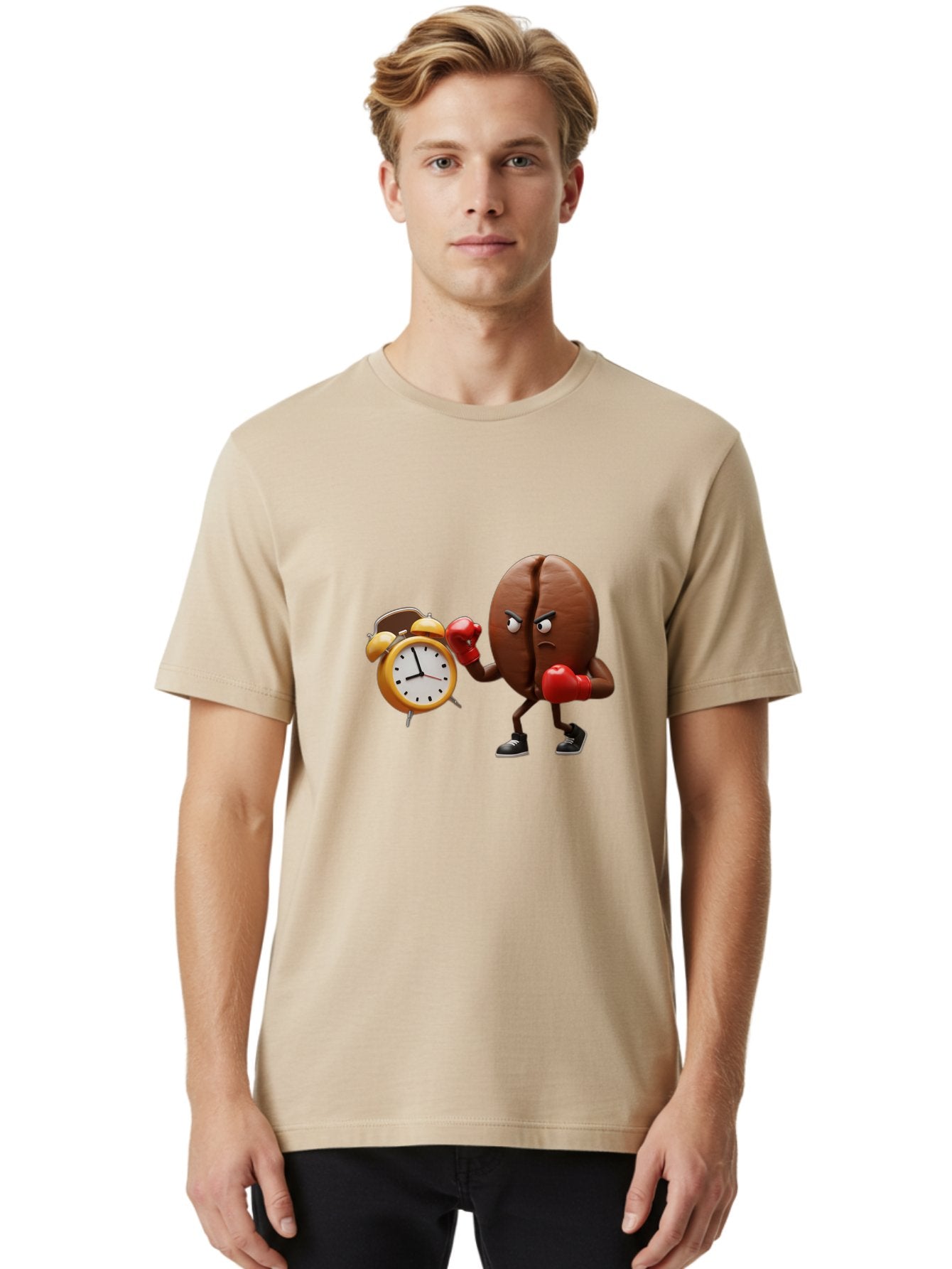 Coffee-Bean-Boxer Men'S Graphic Tee, 100% Cotton, Comfortable Casual Summer Wear, Machine Washable, Vintage Camera, Old Camera, Antique Camera, Black Camera, Classic Photography, Photography Equipment, Nostalgic Device, Film Camera, Camera Art Bam071 27