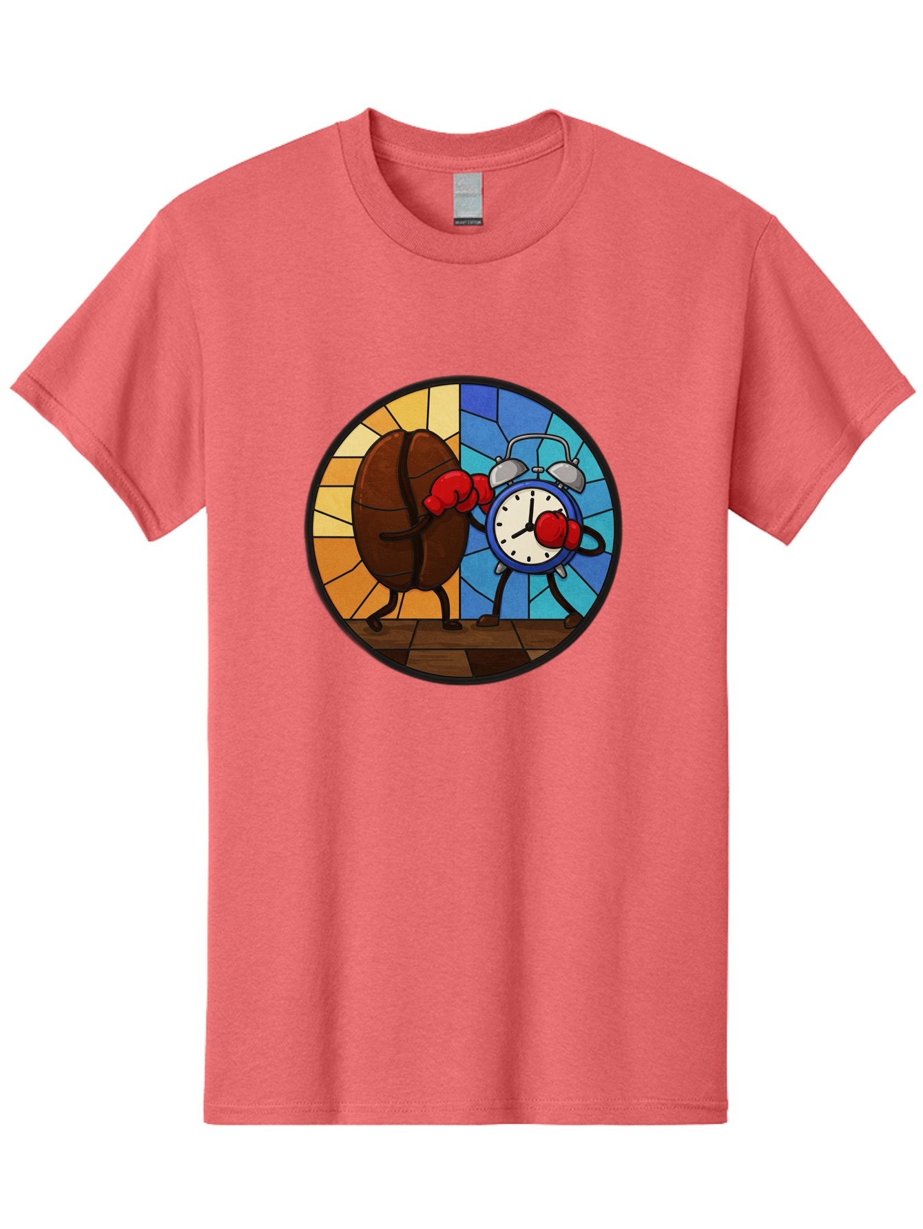 Coffee-Bean-Vs-Alarm-Clock-1 Men'S Graphic Tee, 100% Cotton, Comfortable Casual Summer Wear, Machine Washable, Vintage Camera, Old Camera, Antique Camera, Black Camera, Classic Photography, Photography Equipment, Nostalgic Device, Film Camera, Bam075 15