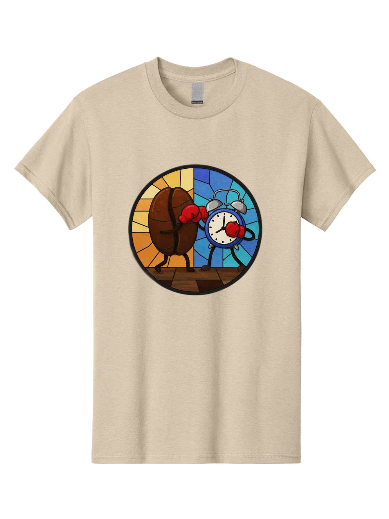 Coffee-Bean-Vs-Alarm-Clock-1 Men'S Graphic Tee, 100% Cotton, Comfortable Casual Summer Wear, Machine Washable, Vintage Camera, Old Camera, Antique Camera, Black Camera, Classic Photography, Photography Equipment, Nostalgic Device, Film Camera, Bam075 8