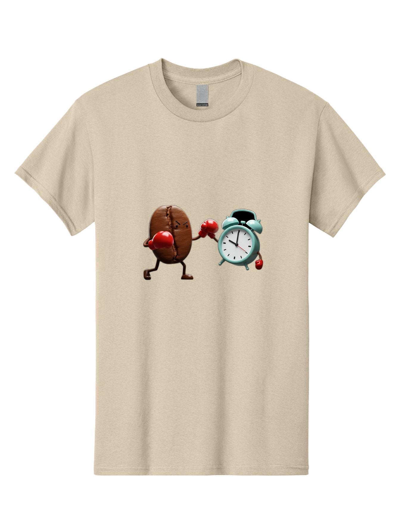 Coffee-Bean-Vs-Alarm-Clock-2 Men'S Graphic Tee, 100% Cotton, Comfortable Casual Summer Wear, Machine Washable, Vintage Camera, Old Camera, Antique Camera, Black Camera, Classic Photography, Photography Equipment, Nostalgic Device, Film Camera, Bam076 7