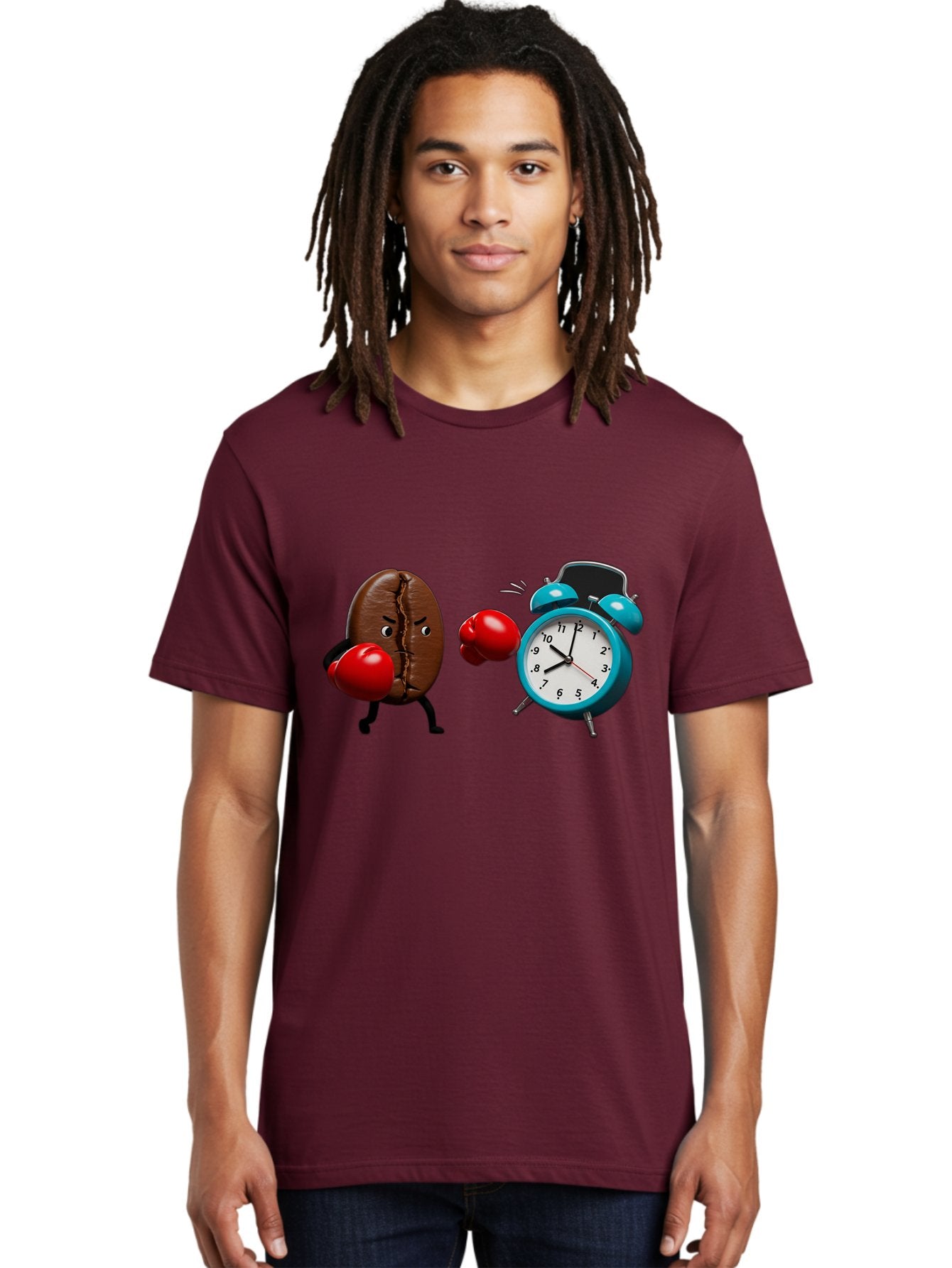 Coffee-Bean-Vs-Alarm-Clock Men'S Graphic Tee, 100% Cotton, Comfortable Casual Summer Wear, Machine Washable, Vintage Camera, Old Camera, Antique Camera, Black Camera, Classic Photography, Photography Equipment, Nostalgic Device, Film Camera, Bam077 25