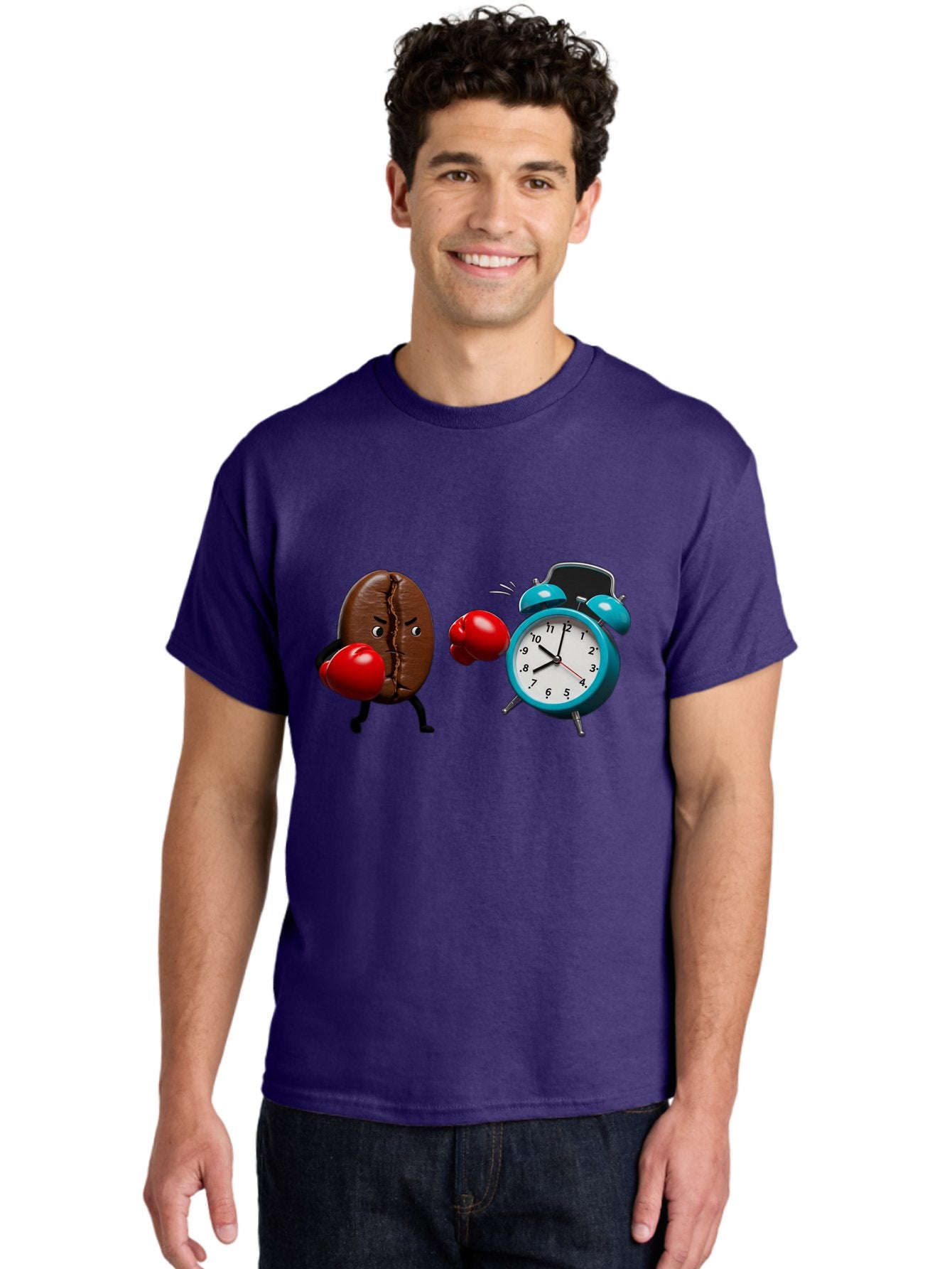 Coffee-Bean-Vs-Alarm-Clock Men'S Graphic Tee, 100% Cotton, Comfortable Casual Summer Wear, Machine Washable, Vintage Camera, Old Camera, Antique Camera, Black Camera, Classic Photography, Photography Equipment, Nostalgic Device, Film Camera, Bam077 20