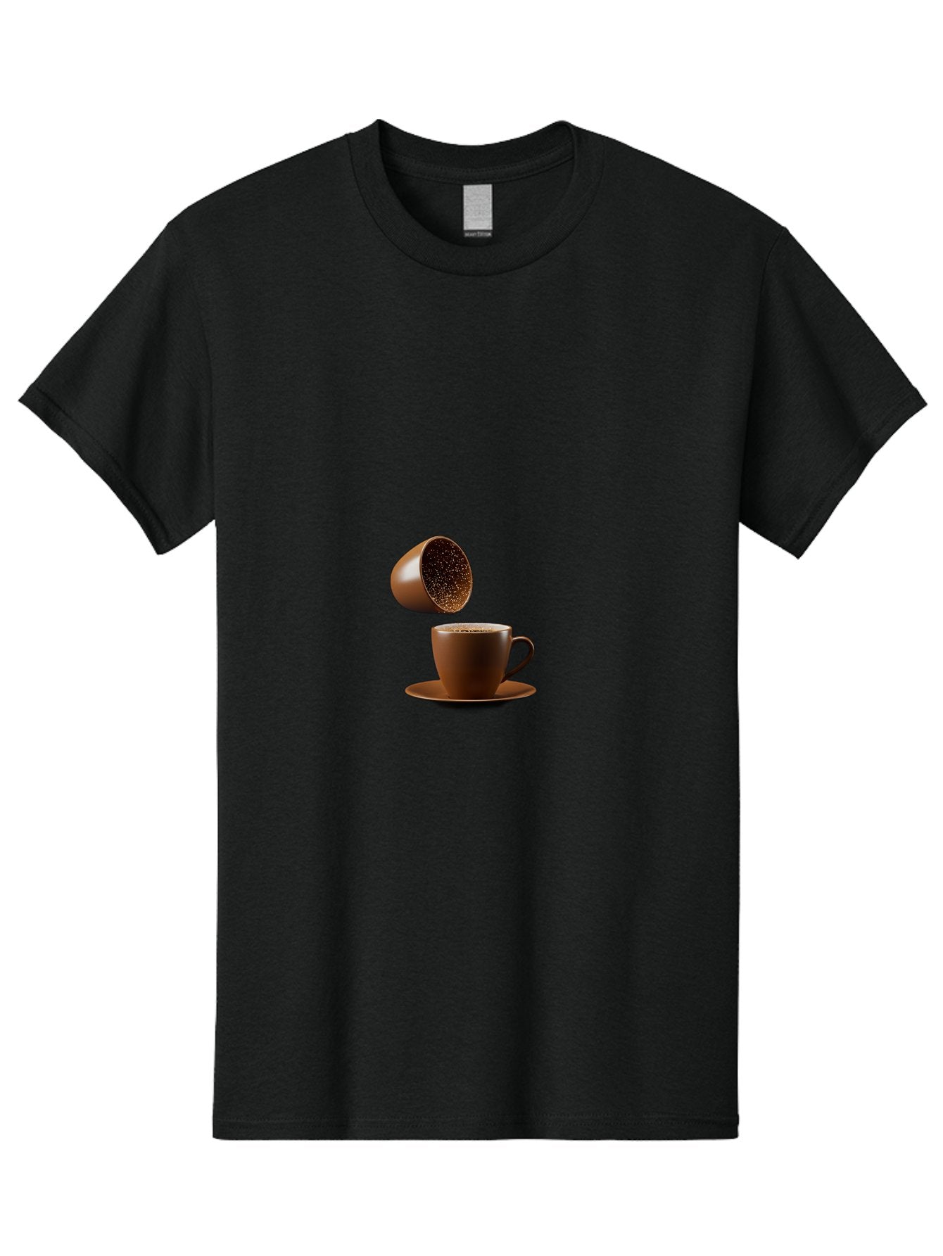Coffee-Capsule-And-Mug Men'S Graphic Tee, 100% Cotton, Comfortable Casual Summer Wear, Machine Washable, Vintage Camera, Old Camera, Antique Camera, Black Camera, Classic Photography, Photography Equipment, Nostalgic Device, Film Camera, Bam079