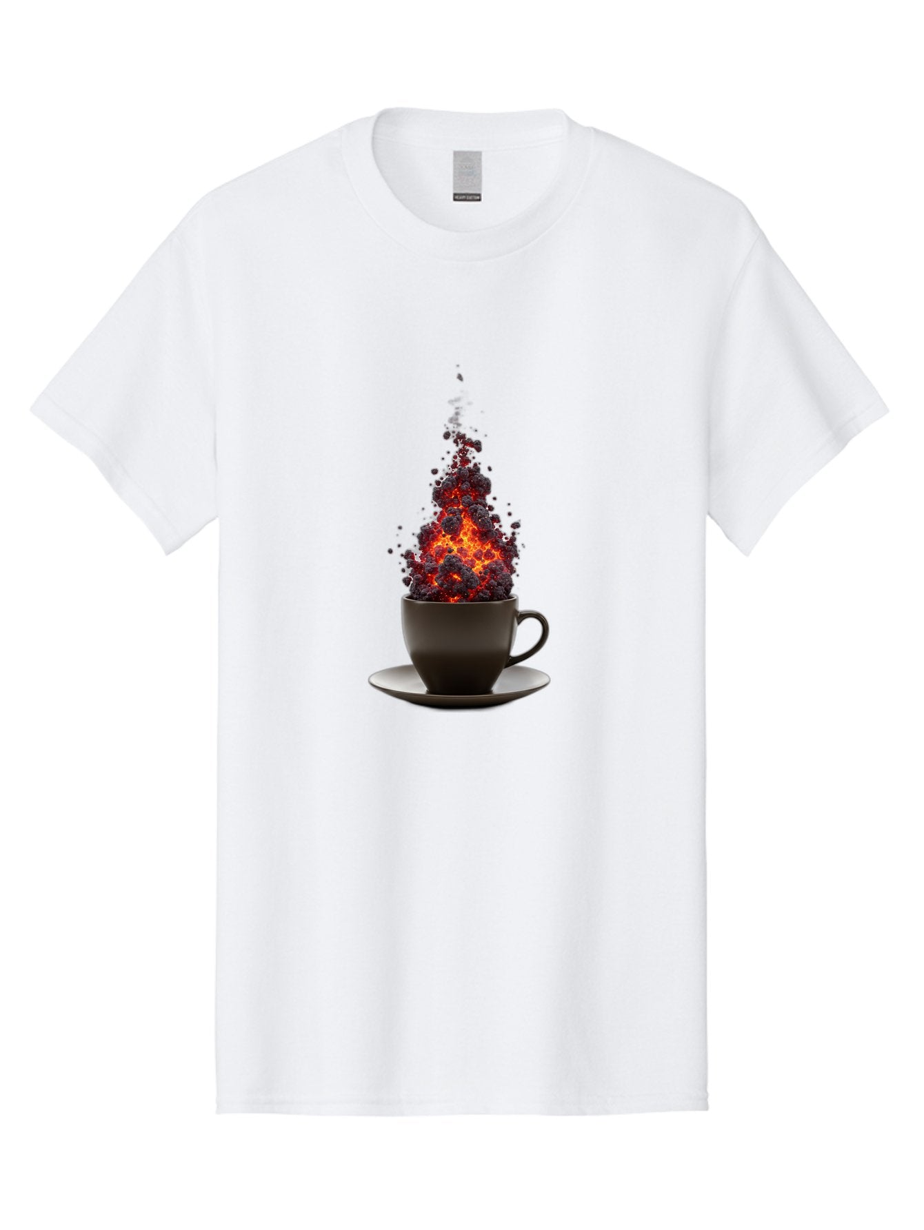Coffee-Cup-Erupting Men'S Graphic Tee, 100% Cotton, Comfortable Casual Summer Wear, Machine Washable, Vintage Camera, Old Camera, Antique Camera, Black Camera, Classic Photography, Photography Equipment, Nostalgic Device, Film Camera, Bam081 10