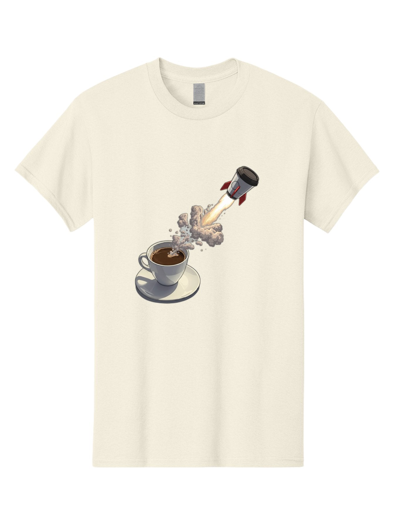 Coffee-Cup-Rocket Men'S Graphic Tee, 100% Cotton, Comfortable Casual Summer Wear, Machine Washable, Vintage Camera, Old Camera, Antique Camera, Black Camera, Classic Photography, Photography Equipment, Nostalgic Device, Film Camera, Camera Art Bam082 9