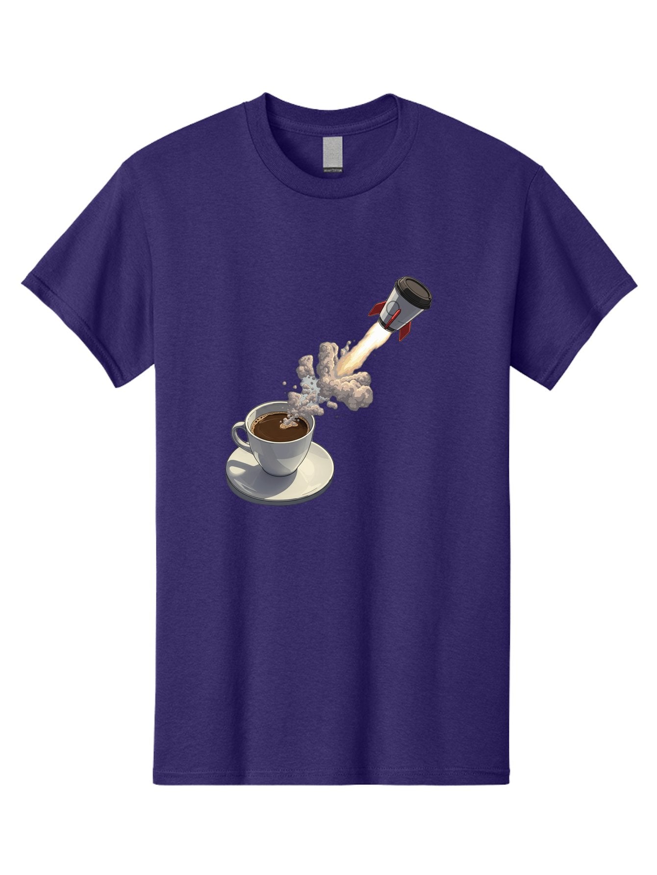 Coffee-Cup-Rocket Men'S Graphic Tee, 100% Cotton, Comfortable Casual Summer Wear, Machine Washable, Vintage Camera, Old Camera, Antique Camera, Black Camera, Classic Photography, Photography Equipment, Nostalgic Device, Film Camera, Camera Art Bam082 6