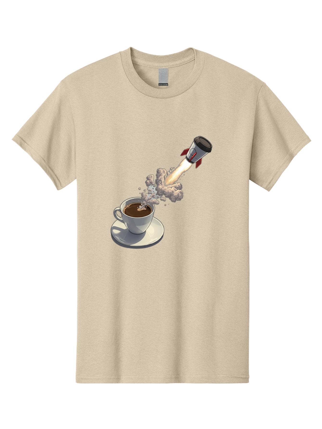 Coffee-Cup-Rocket Men'S Graphic Tee, 100% Cotton, Comfortable Casual Summer Wear, Machine Washable, Vintage Camera, Old Camera, Antique Camera, Black Camera, Classic Photography, Photography Equipment, Nostalgic Device, Film Camera, Camera Art Bam082 8