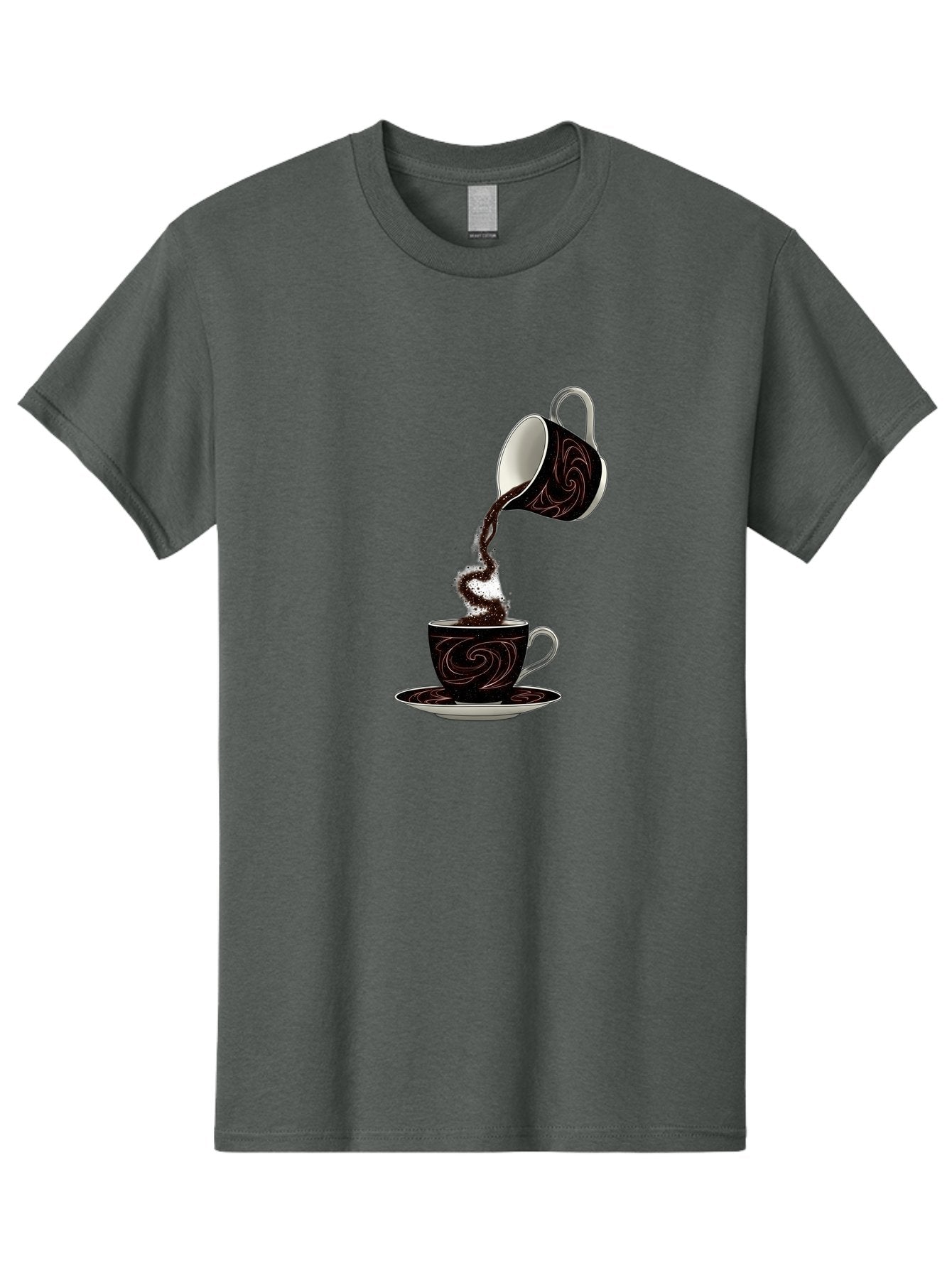 Coffee-Pouring Men'S Graphic Tee, 100% Cotton, Comfortable Casual Summer Wear, Machine Washable, Vintage Camera, Old Camera, Antique Camera, Black Camera, Classic Photography, Photography Equipment, Nostalgic Device, Film Camera, Camera Art Bam084 5