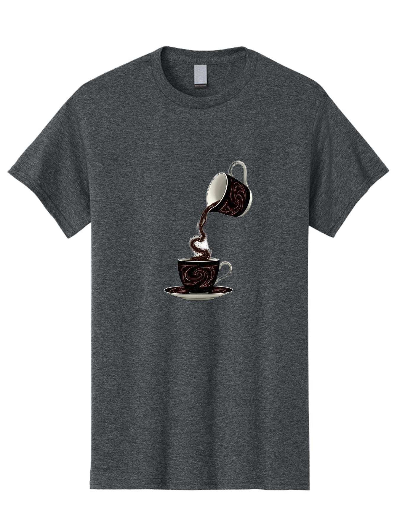Coffee-Pouring Men'S Graphic Tee, 100% Cotton, Comfortable Casual Summer Wear, Machine Washable, Vintage Camera, Old Camera, Antique Camera, Black Camera, Classic Photography, Photography Equipment, Nostalgic Device, Film Camera, Camera Art Bam084