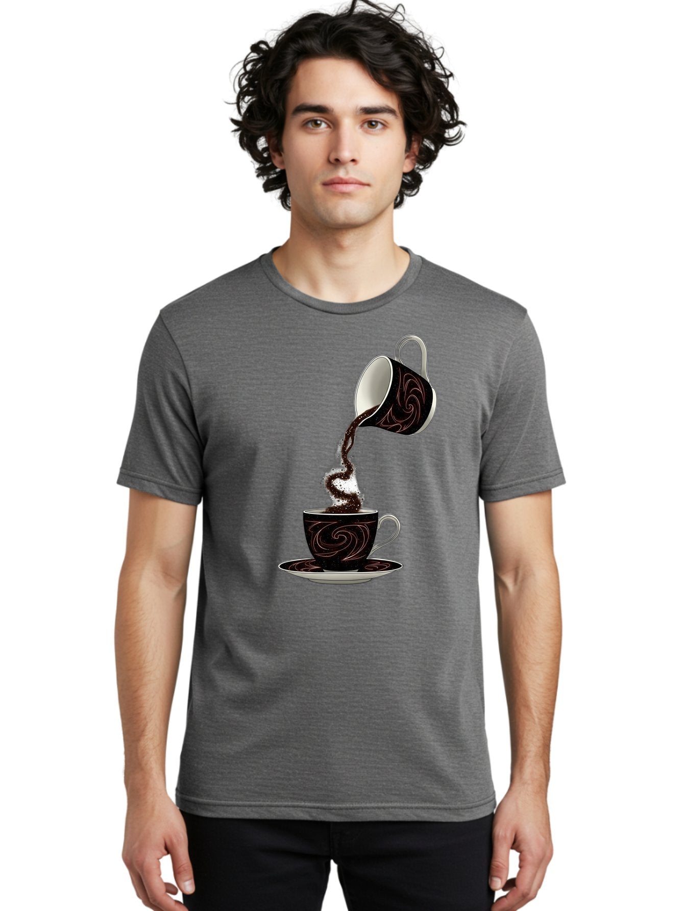 Coffee-Pouring Men'S Graphic Tee, 100% Cotton, Comfortable Casual Summer Wear, Machine Washable, Vintage Camera, Old Camera, Antique Camera, Black Camera, Classic Photography, Photography Equipment, Nostalgic Device, Film Camera, Camera Art Bam084 28