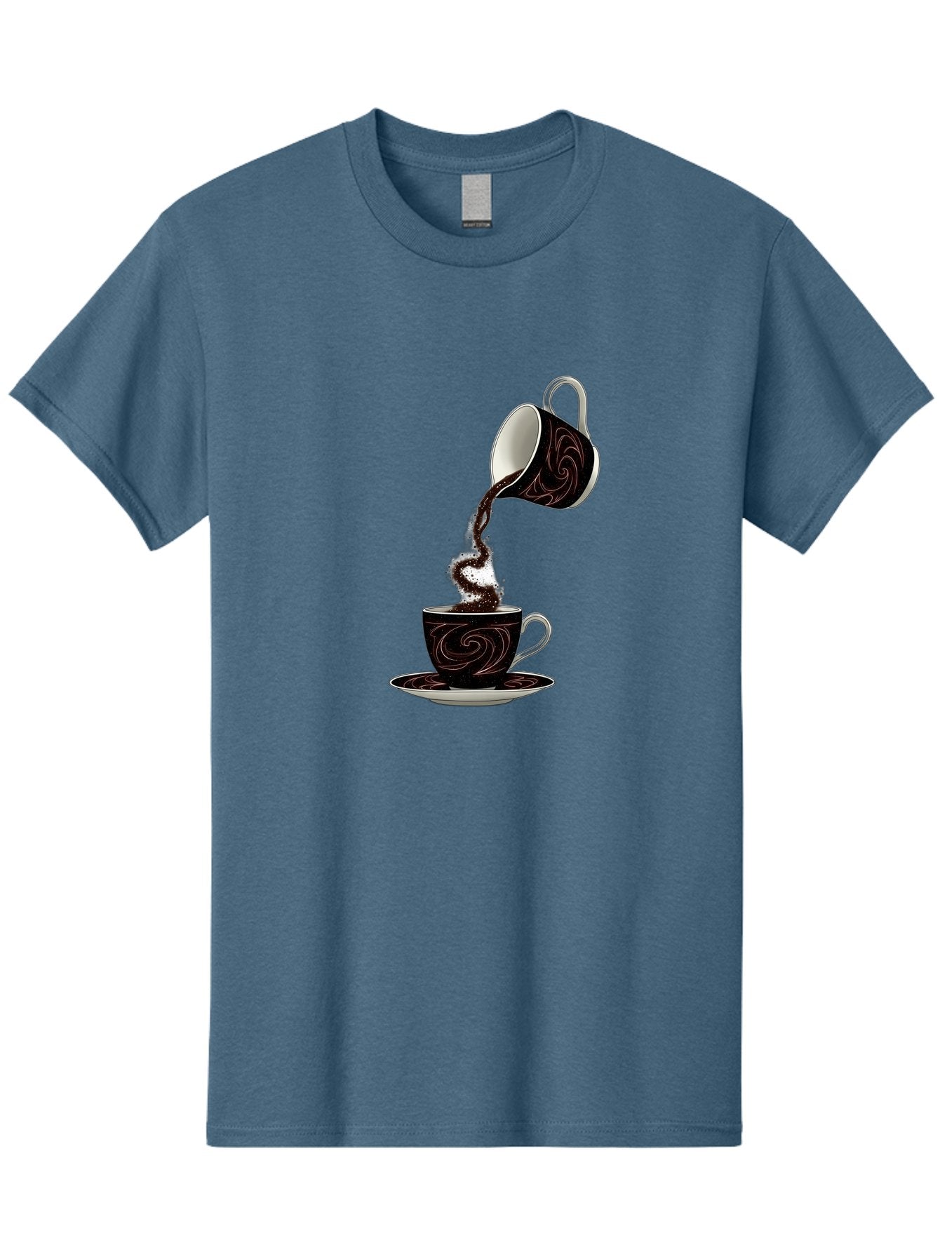 Coffee-Pouring Men'S Graphic Tee, 100% Cotton, Comfortable Casual Summer Wear, Machine Washable, Vintage Camera, Old Camera, Antique Camera, Black Camera, Classic Photography, Photography Equipment, Nostalgic Device, Film Camera, Camera Art Bam084 4