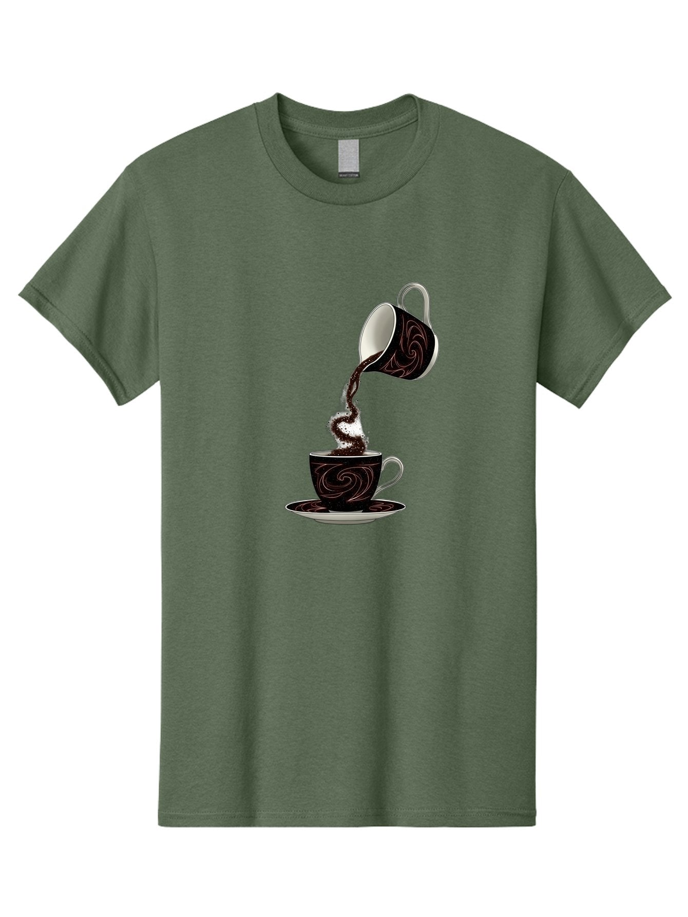 Coffee-Pouring Men'S Graphic Tee, 100% Cotton, Comfortable Casual Summer Wear, Machine Washable, Vintage Camera, Old Camera, Antique Camera, Black Camera, Classic Photography, Photography Equipment, Nostalgic Device, Film Camera, Camera Art Bam084 3