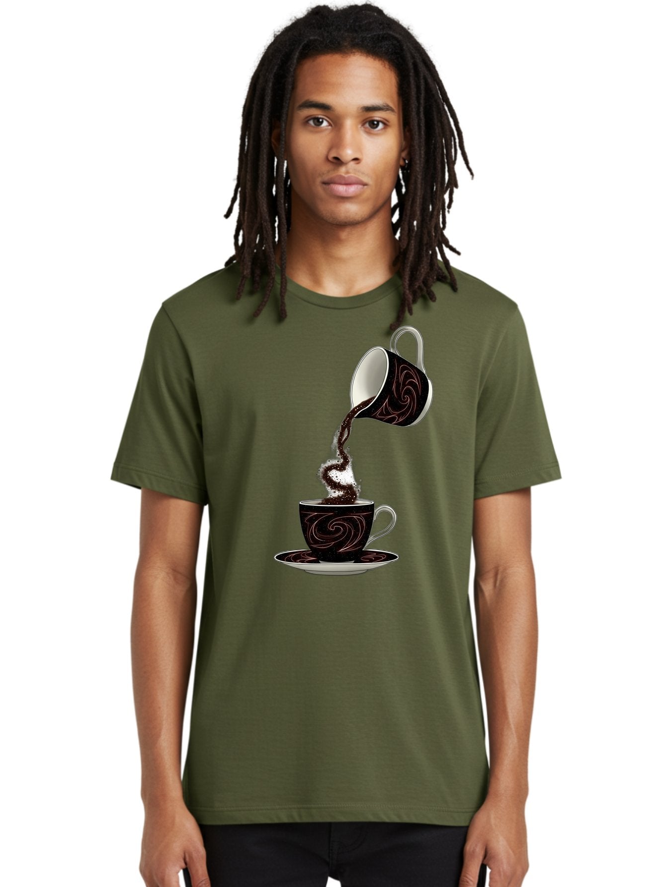 Coffee-Pouring Men'S Graphic Tee, 100% Cotton, Comfortable Casual Summer Wear, Machine Washable, Vintage Camera, Old Camera, Antique Camera, Black Camera, Classic Photography, Photography Equipment, Nostalgic Device, Film Camera, Camera Art Bam084 22