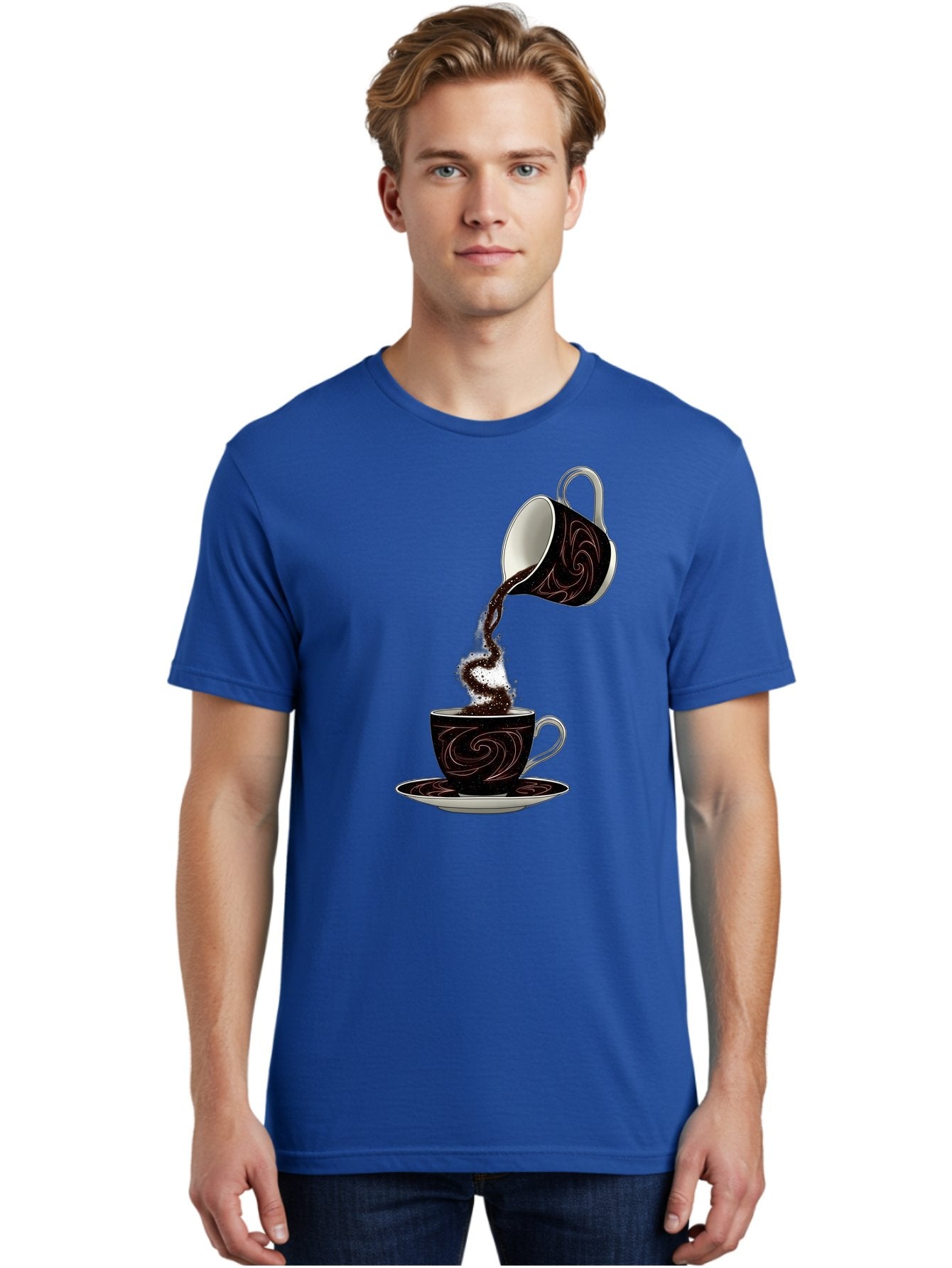 Coffee-Pouring Men'S Graphic Tee, 100% Cotton, Comfortable Casual Summer Wear, Machine Washable, Vintage Camera, Old Camera, Antique Camera, Black Camera, Classic Photography, Photography Equipment, Nostalgic Device, Film Camera, Camera Art Bam084 26