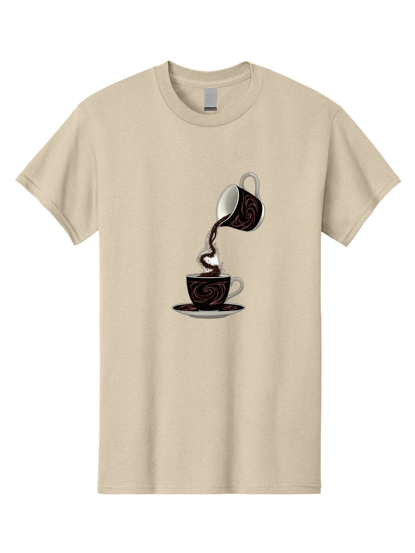 Coffee-Pouring Men'S Graphic Tee, 100% Cotton, Comfortable Casual Summer Wear, Machine Washable, Vintage Camera, Old Camera, Antique Camera, Black Camera, Classic Photography, Photography Equipment, Nostalgic Device, Film Camera, Camera Art Bam084