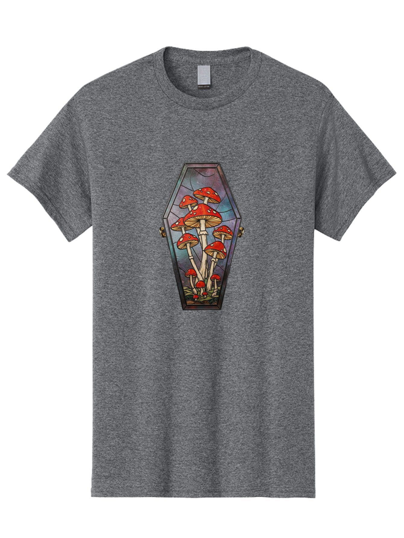 Coffin-With-Mushrooms-1 Men'S Graphic Tee, 100% Cotton, Comfortable Casual Summer Wear, Machine Washable, Vintage Camera, Old Camera, Antique Camera, Black Camera, Classic Photography, Photography Equipment, Nostalgic Device, Film Camera, Bam090 6