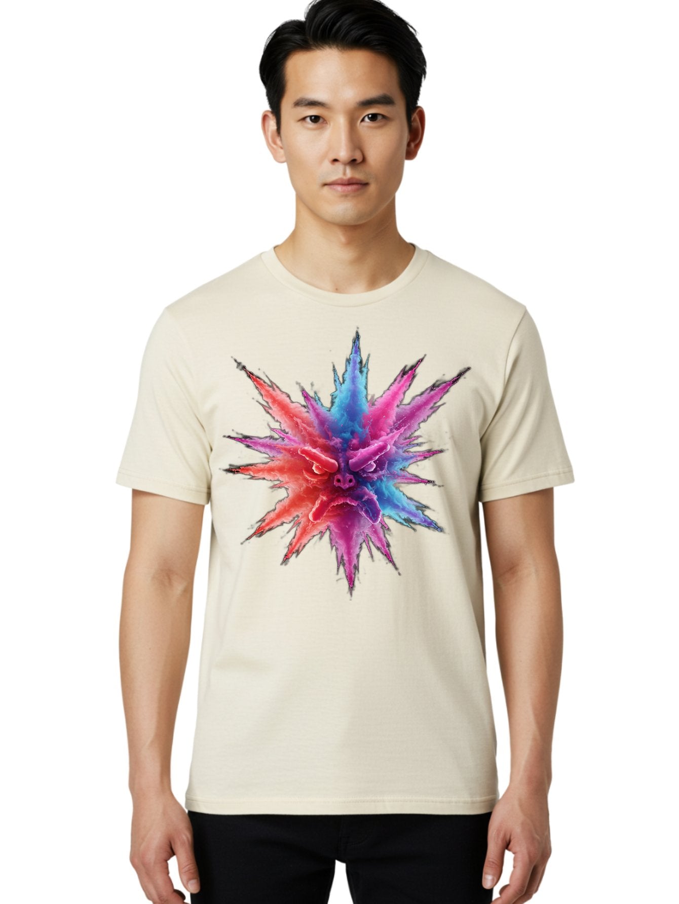 Color-Explosion Men'S Graphic Tee, 100% Cotton, Comfortable Casual Summer Wear, Machine Washable, Vintage Camera, Old Camera, Antique Camera, Black Camera, Classic Photography, Photography Equipment, Nostalgic Device, Film Camera, Camera Art Bam094 25